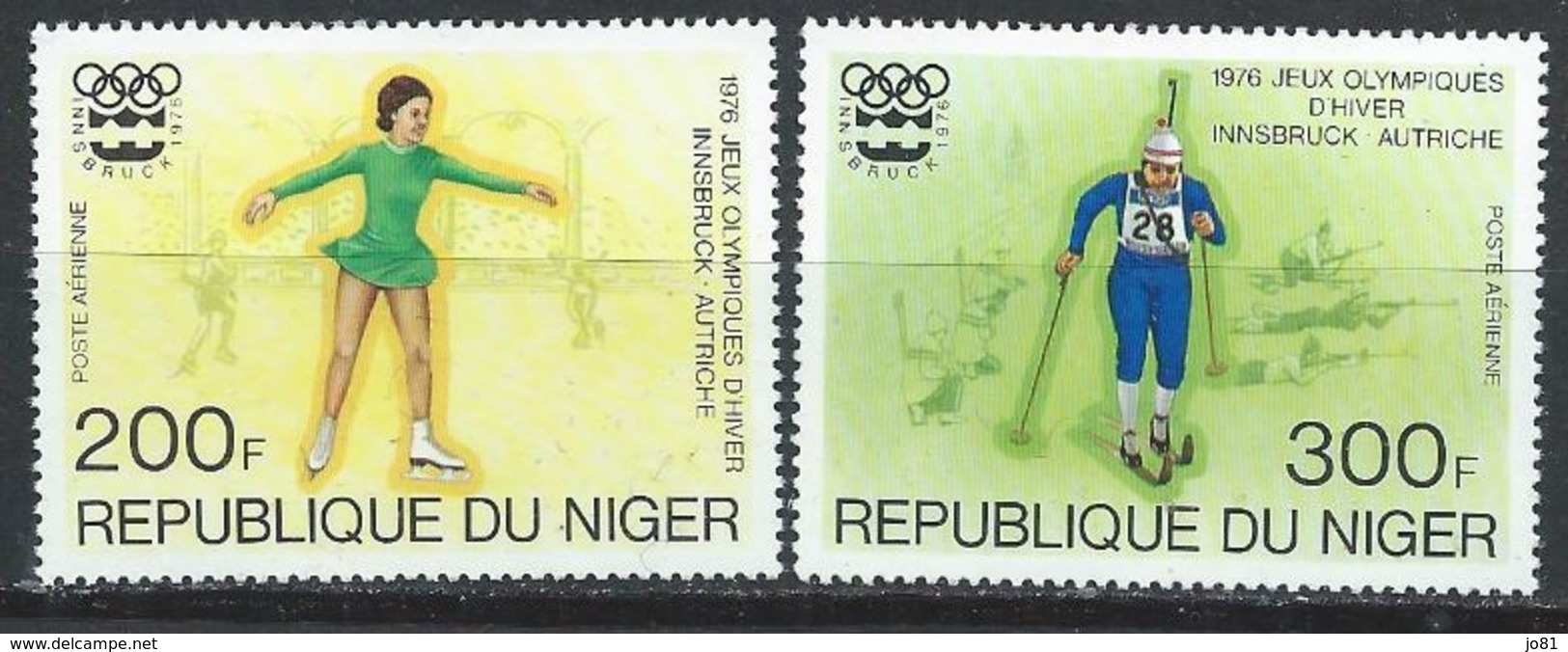 Niger YT PA 263-264 XX / MNH Jeux Olympiques Sport Patinage Ski - Niger (1960-...)