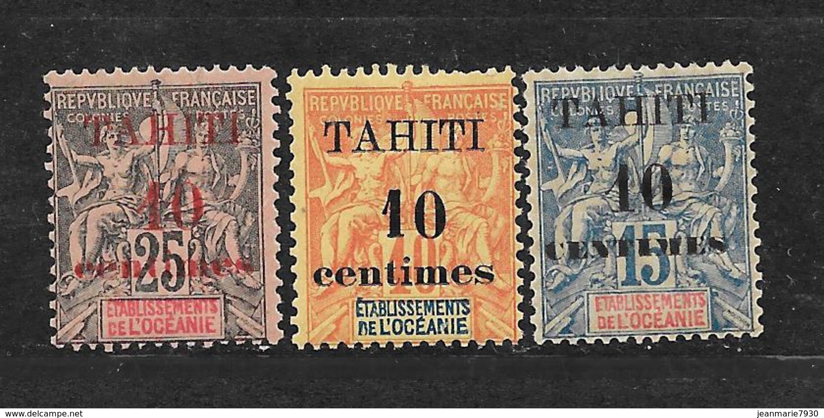 TAHITI - N° 31.32.33 NEUF *  - COTE = 35.00 € - Nuovi