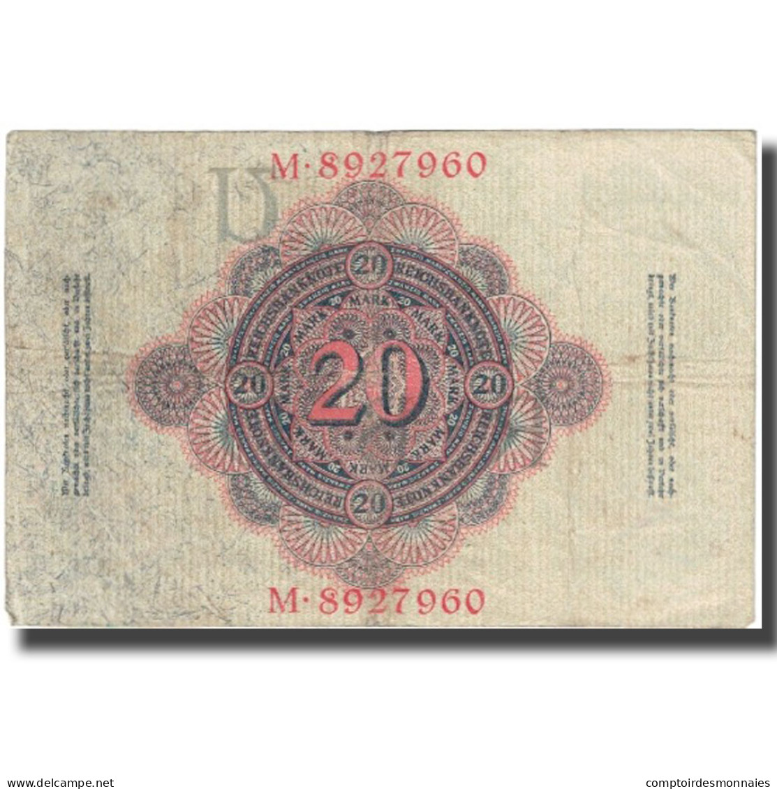 Billet, Allemagne, 20 Mark, 1910, 1910-04-21, KM:46b, TTB - 20 Mark