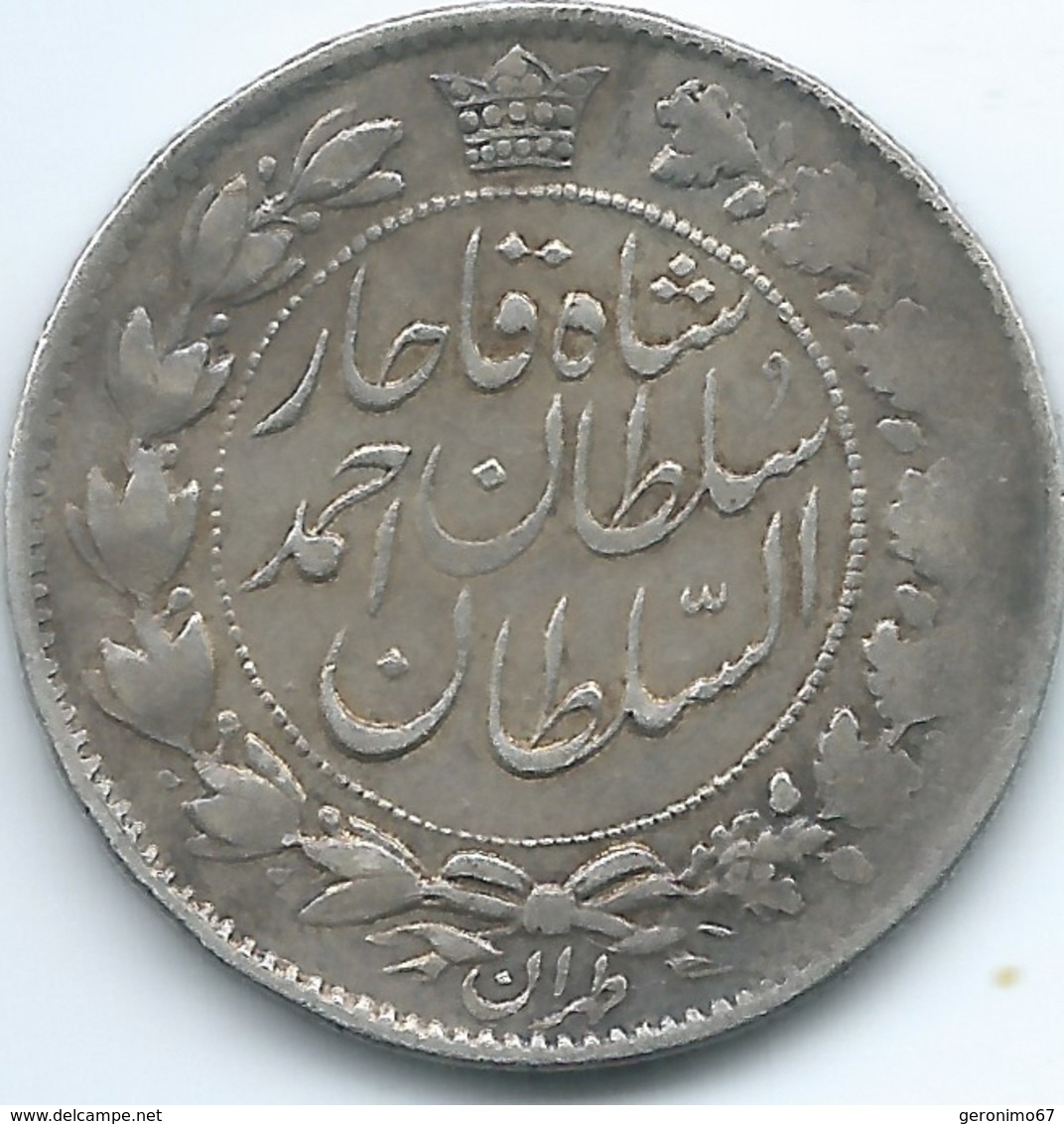 Iran - Ahmad Qajar - AH1327 (1909) - 2000 Dinars - 2 Qiran - KM1040 - Iran