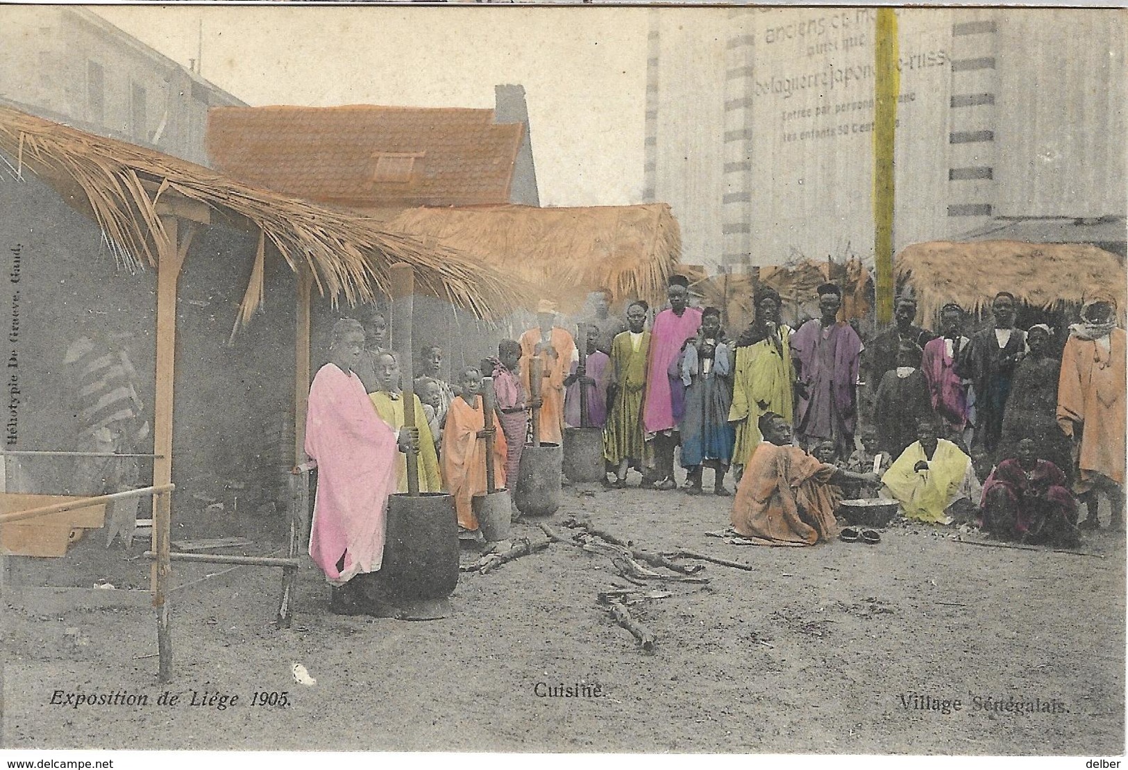 8VL-883: Exposition De Liège 1905 Village Sénégalais  Cuisine - Expositions