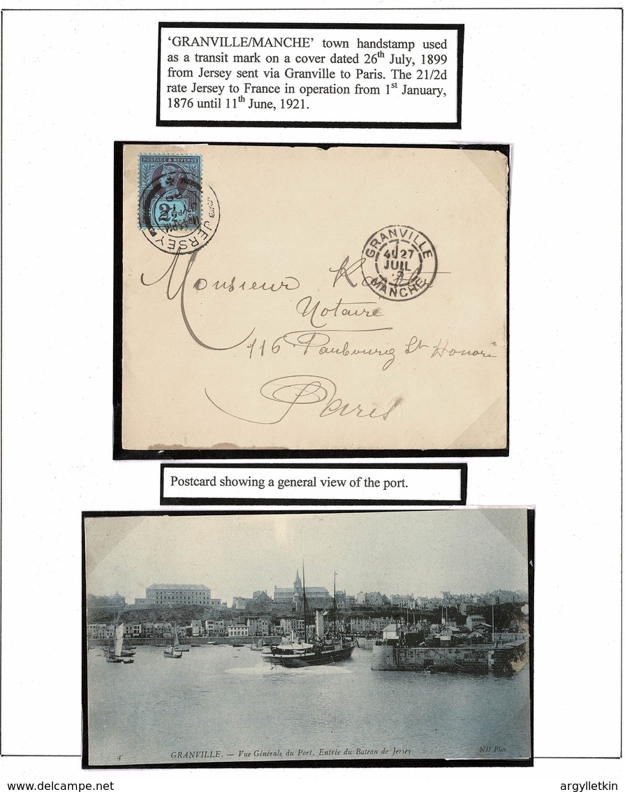 JERSEY VICTORIA MARITIME GRANVILLE PAIMPOL FRANCE 1882-1901 - Jersey