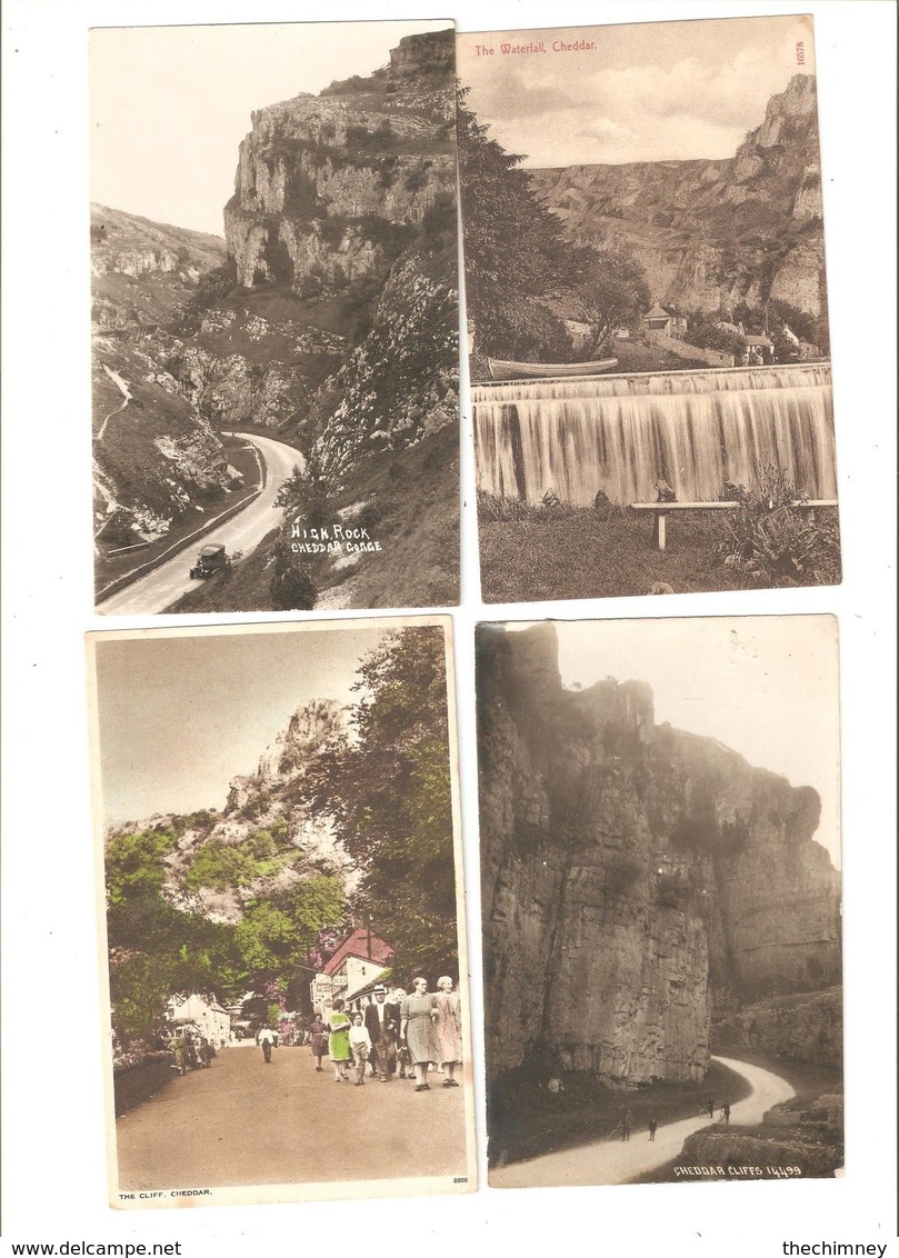 4 - FOUR  OLD Postcards Of CHEDDAR SOMERSET - Cheddar