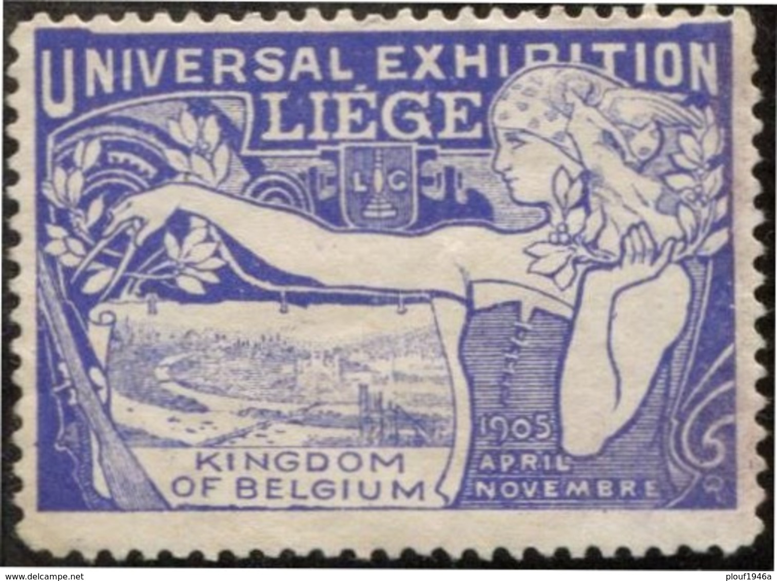 1905 "Vignette" Exposition Liège 1905 - 1905 – Liège (Belgium)