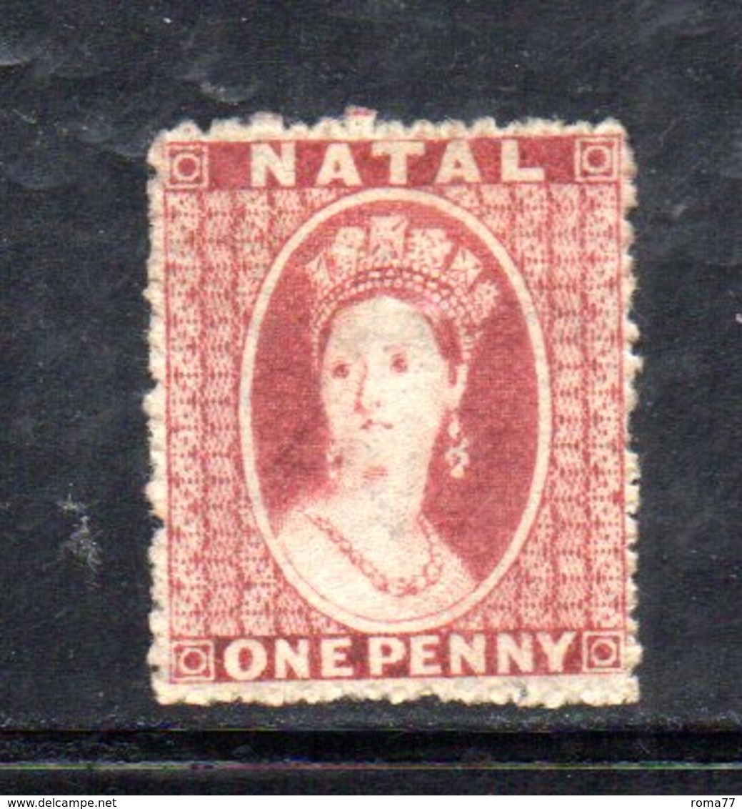 APR269 - NATAL SUD AFRICA  1862 , Yvert N. 11 *  Linguellato (2380A) . Poco Fresco - Natal (1857-1909)