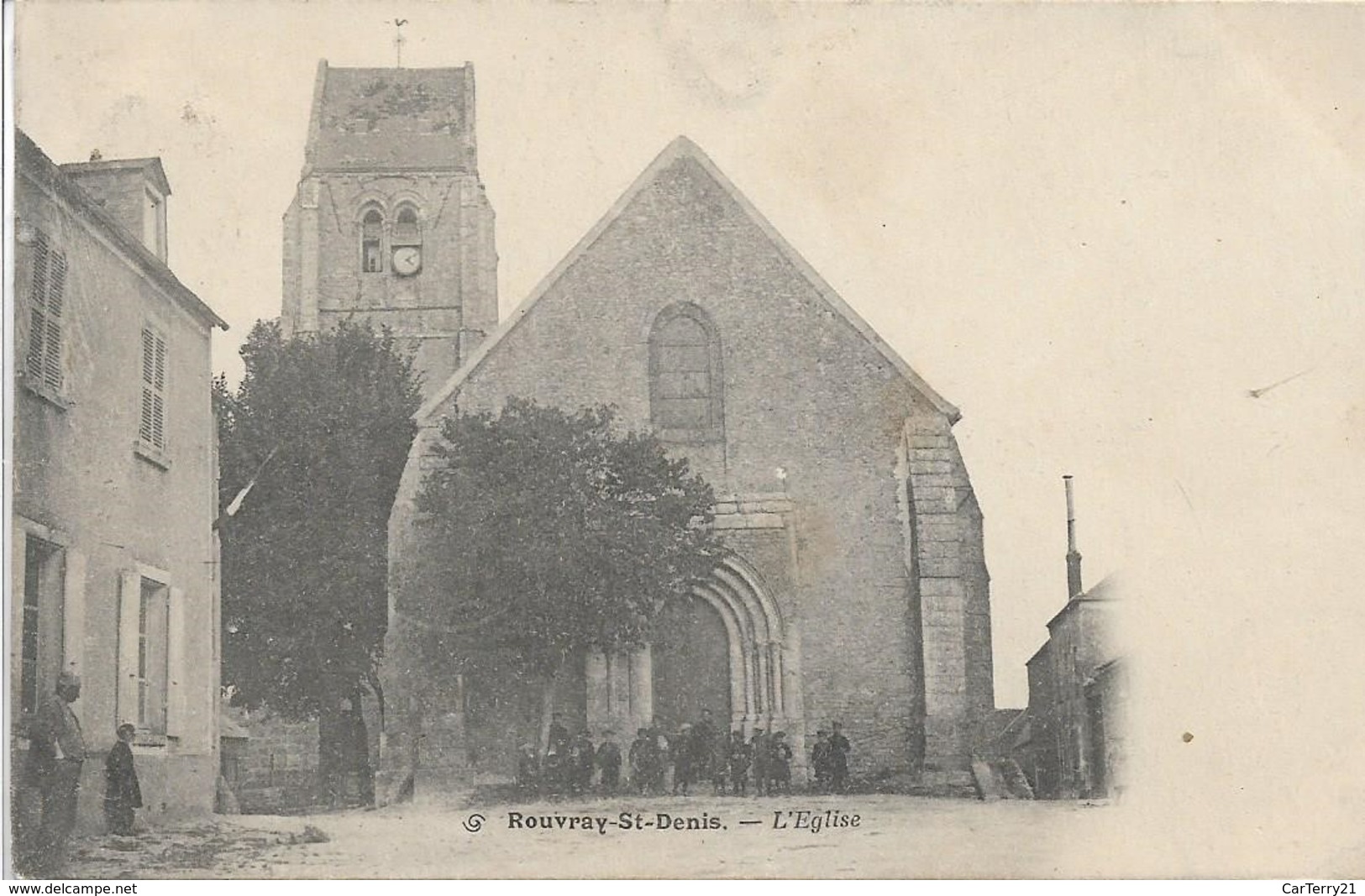 CPA. ROUVRAY SAINT DENIS. L'EGLISE. 1905. - Otros & Sin Clasificación