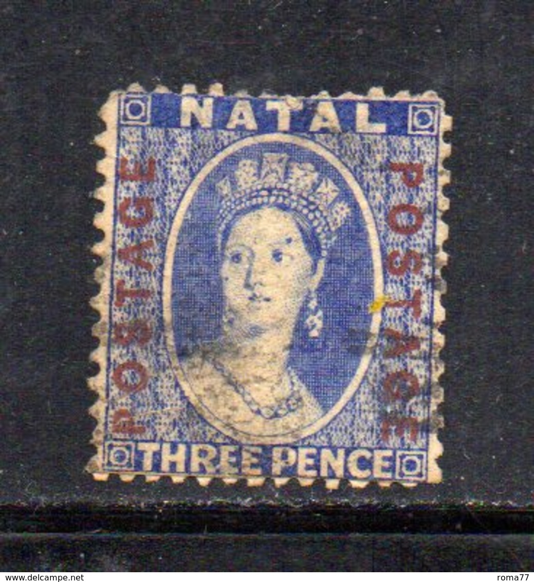 APR274 - NATAL SUD AFRICA  1869 , Yvert N. 24 Usato.  (2380A) . CC - Natal (1857-1909)