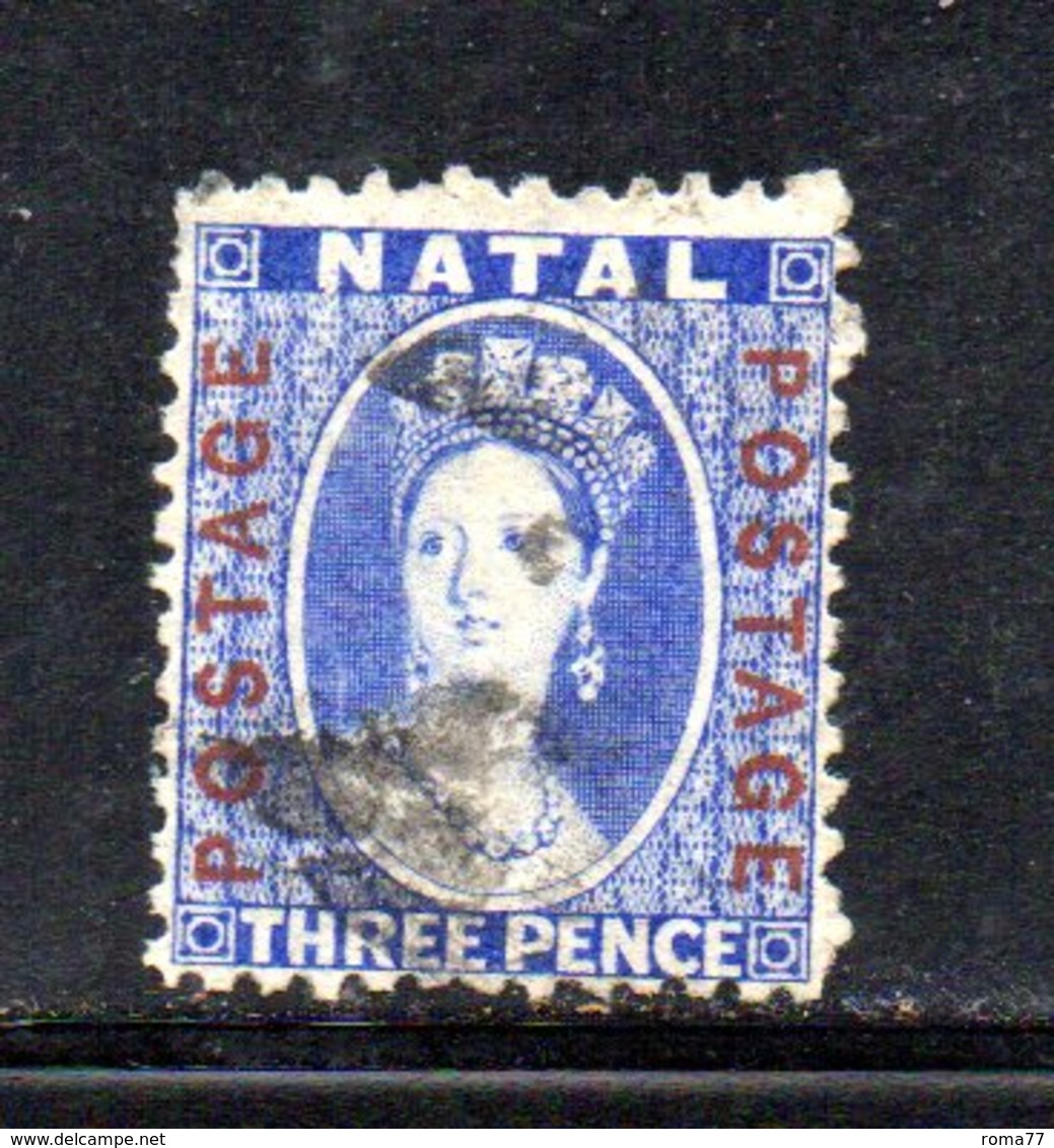 APR275 - NATAL SUD AFRICA  1869 , Yvert N. 24 Usato.  (2380A) . CC - Natal (1857-1909)