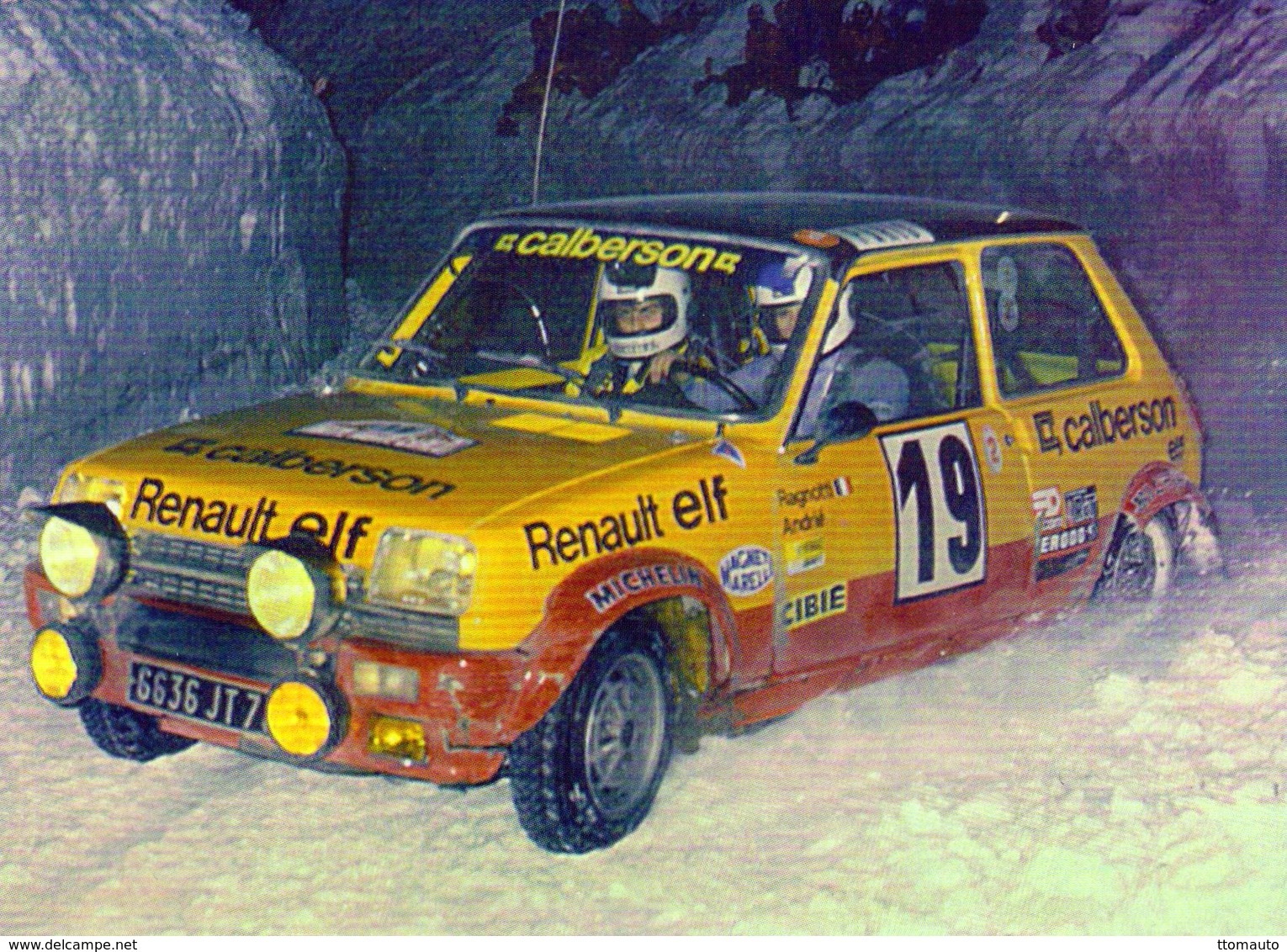 Renault 5 Alpine  -  Rallye Monte-Carlo - Pilote: Jean Ragnotti  -  CPM - Rallyes