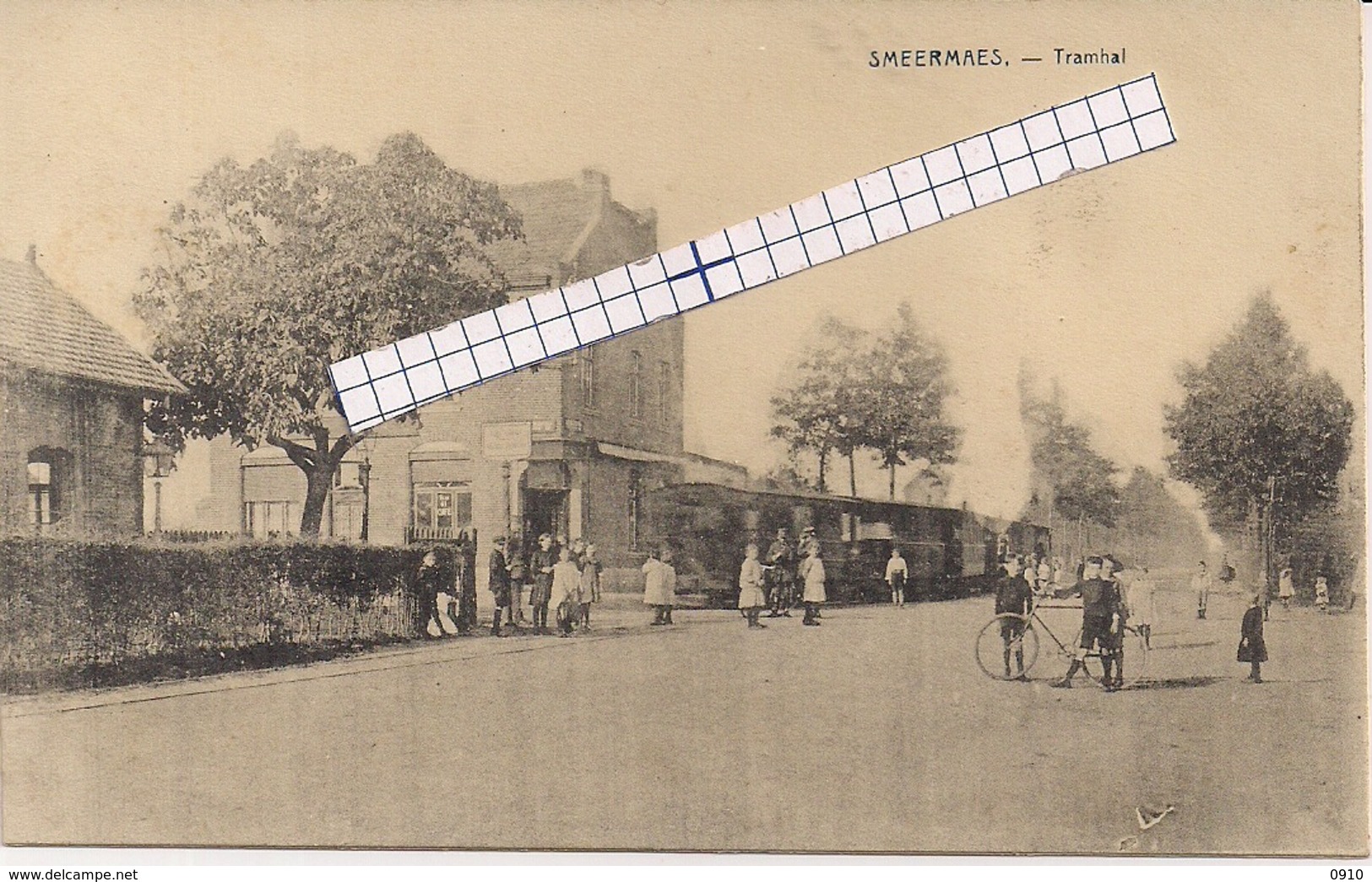 SMEERMAES-LANAKEN " TRAMHALTE MET STOOMTRAM-ARRET DU TRAM A VAPEUR"UITG.R.VERSCHELDE  MECHELEN A/MAAS - Lanaken