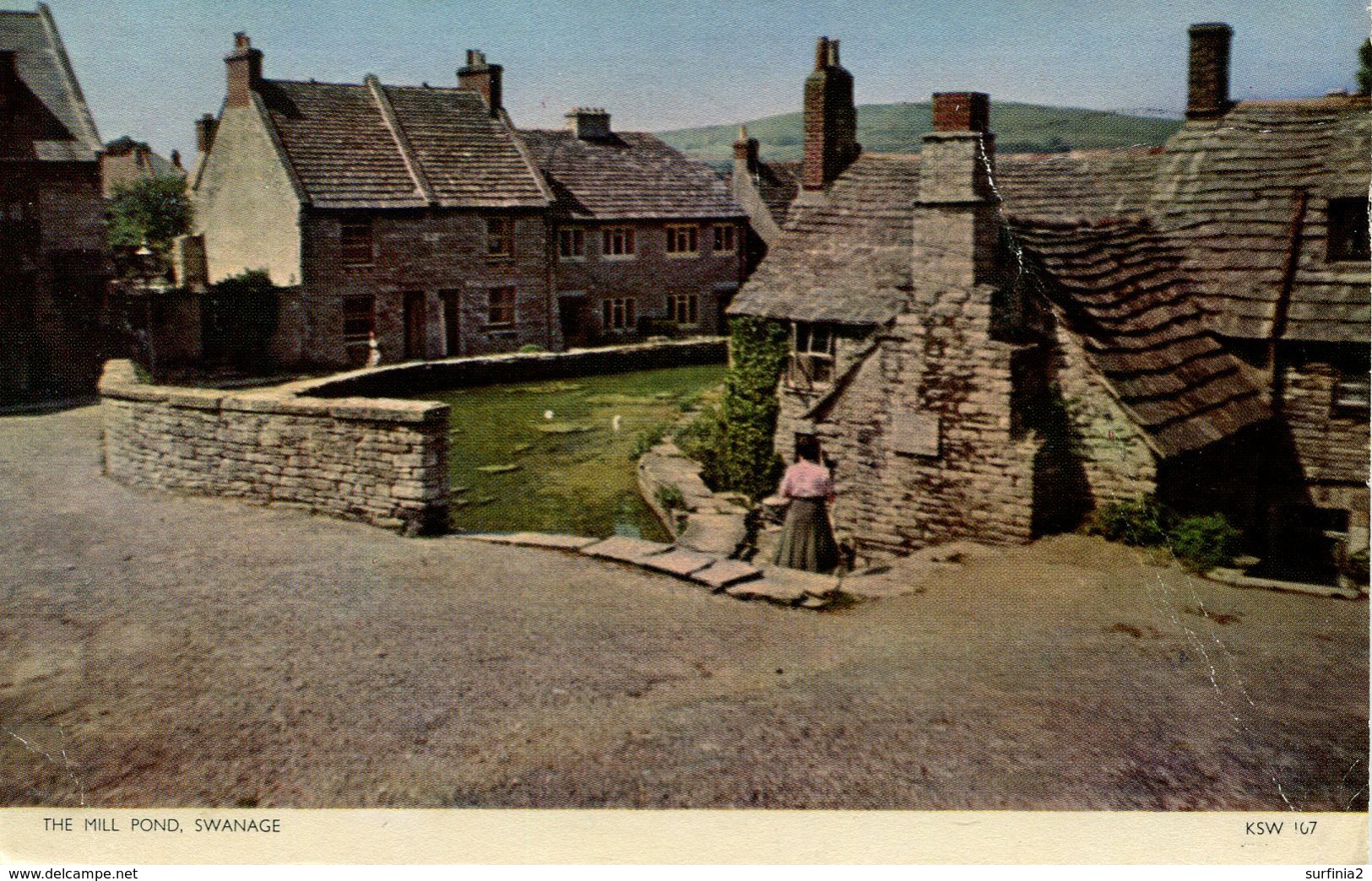 DORSET - SWANAGE - THE MILL POND  1955 Do831 - Swanage