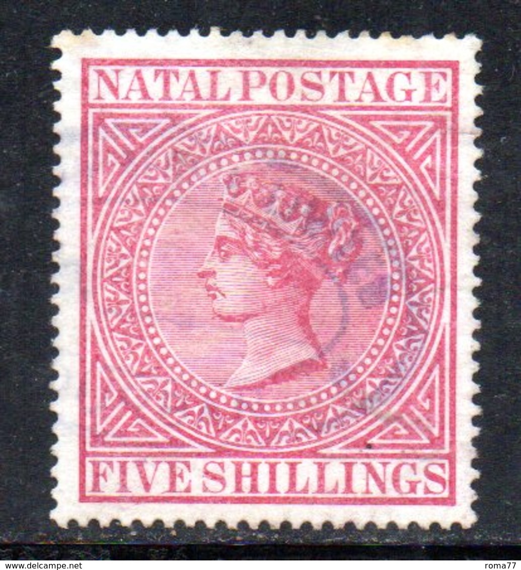 APR278 - NATAL SUD AFRICA  1874 , Yvert N. 33 Usato.  (2380A) . CC - Natal (1857-1909)