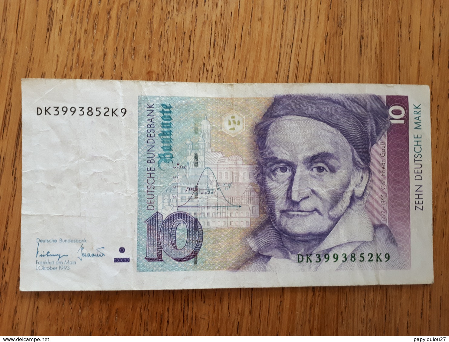 10 Deutsche Mark  10/1993 Bon état - 10 Deutsche Mark