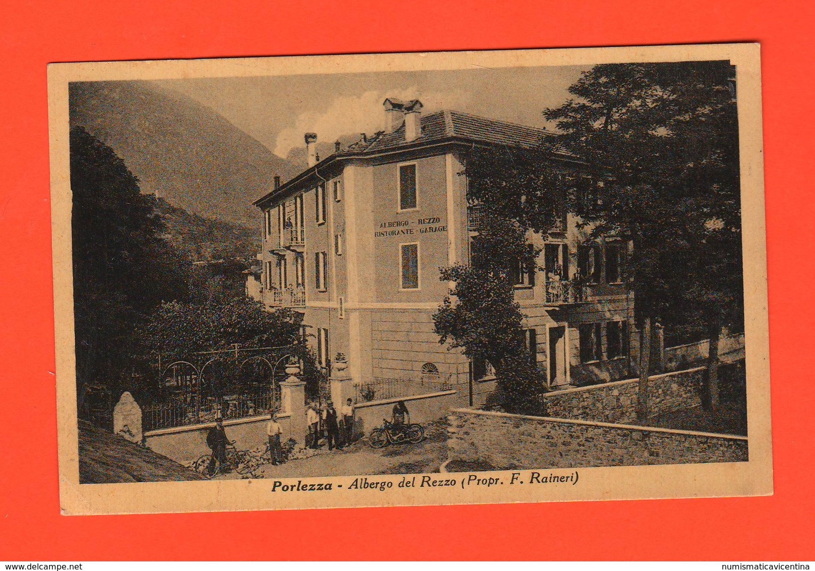 Porlezza Como Albergo  Rezzo Cpa Anni 30 - Como