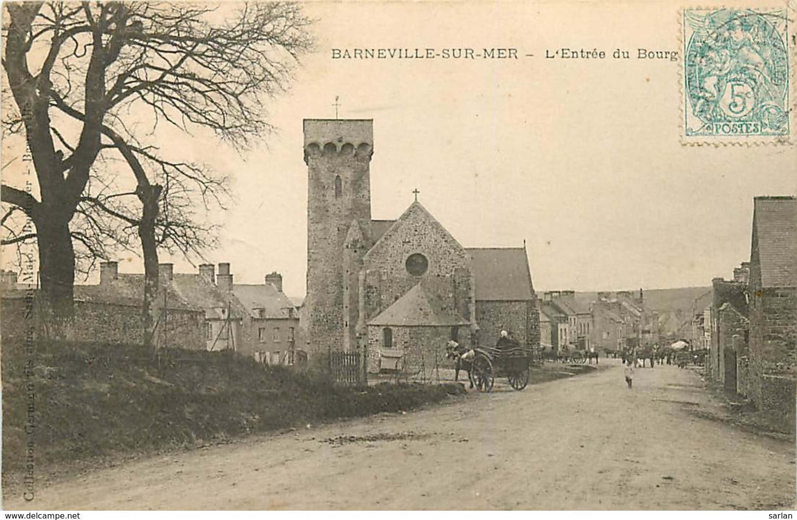 50 , BARNEVILLE , Entrée Du Bourg , * 416 65 - Barneville