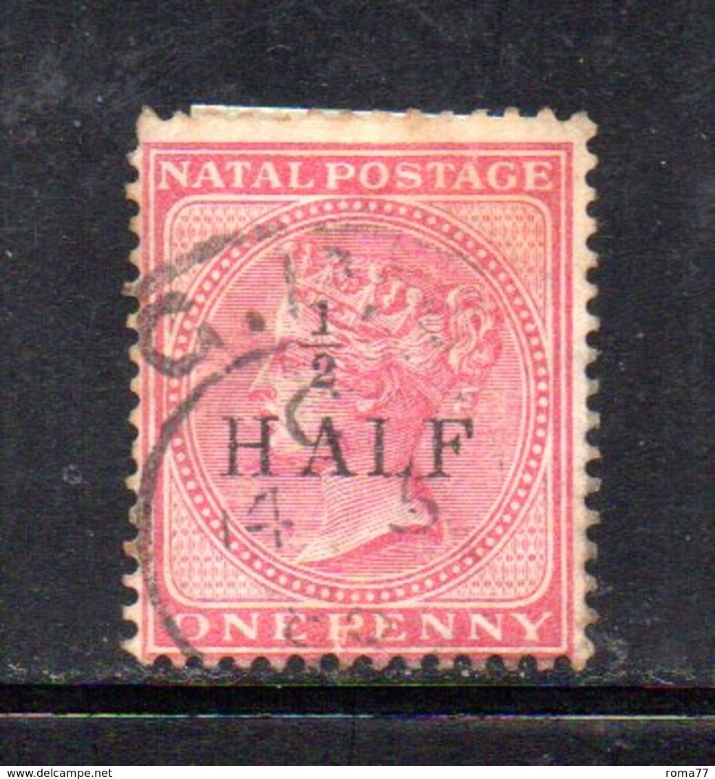 APR280 - NATAL SUD AFRICA  1877 , Yvert N. 39a Usato.  (2380A) . CC - Natal (1857-1909)