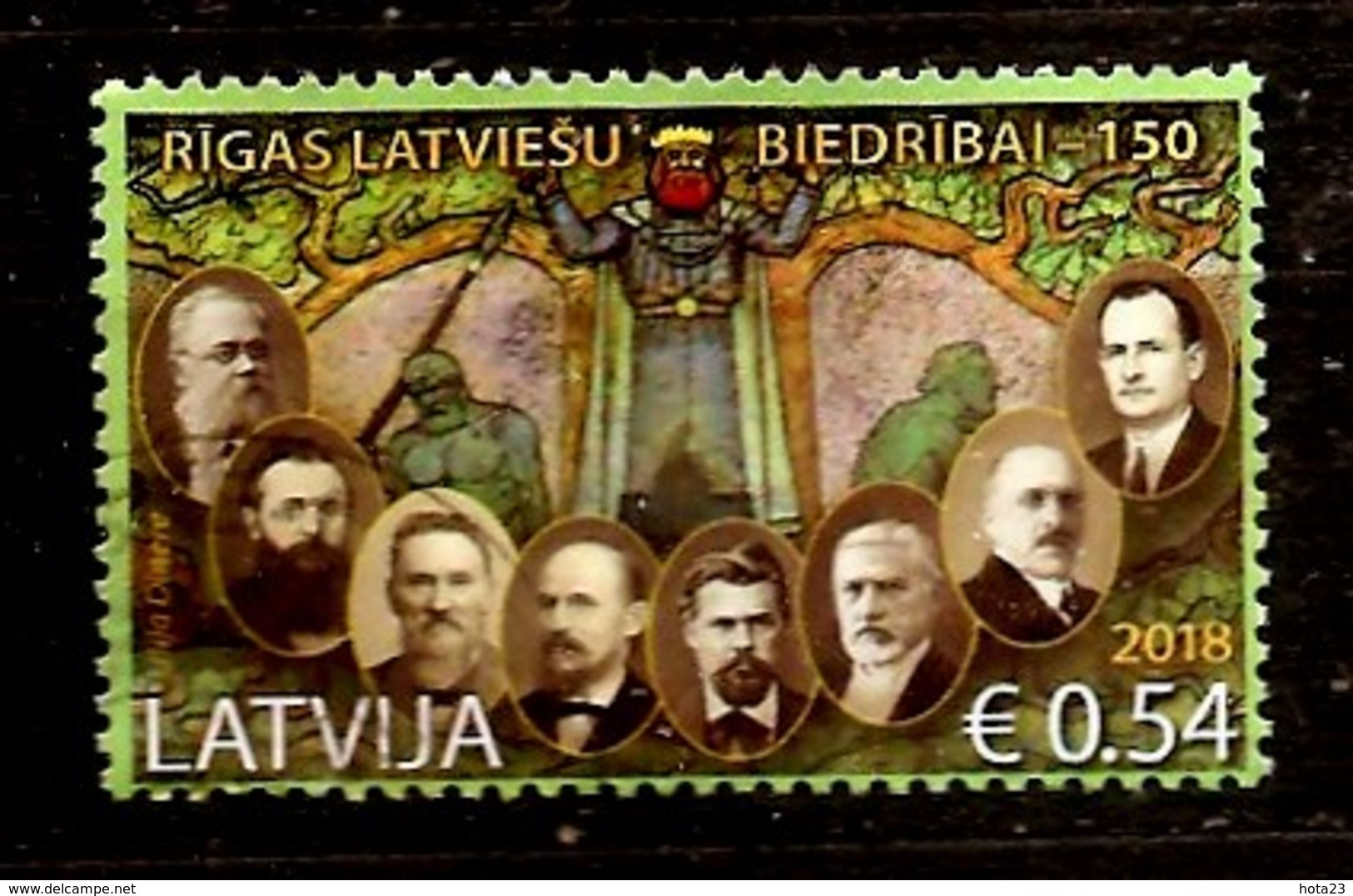 Latvia 2018 Riga Latvian Society  -  Stamp USED (0) - Lettonie