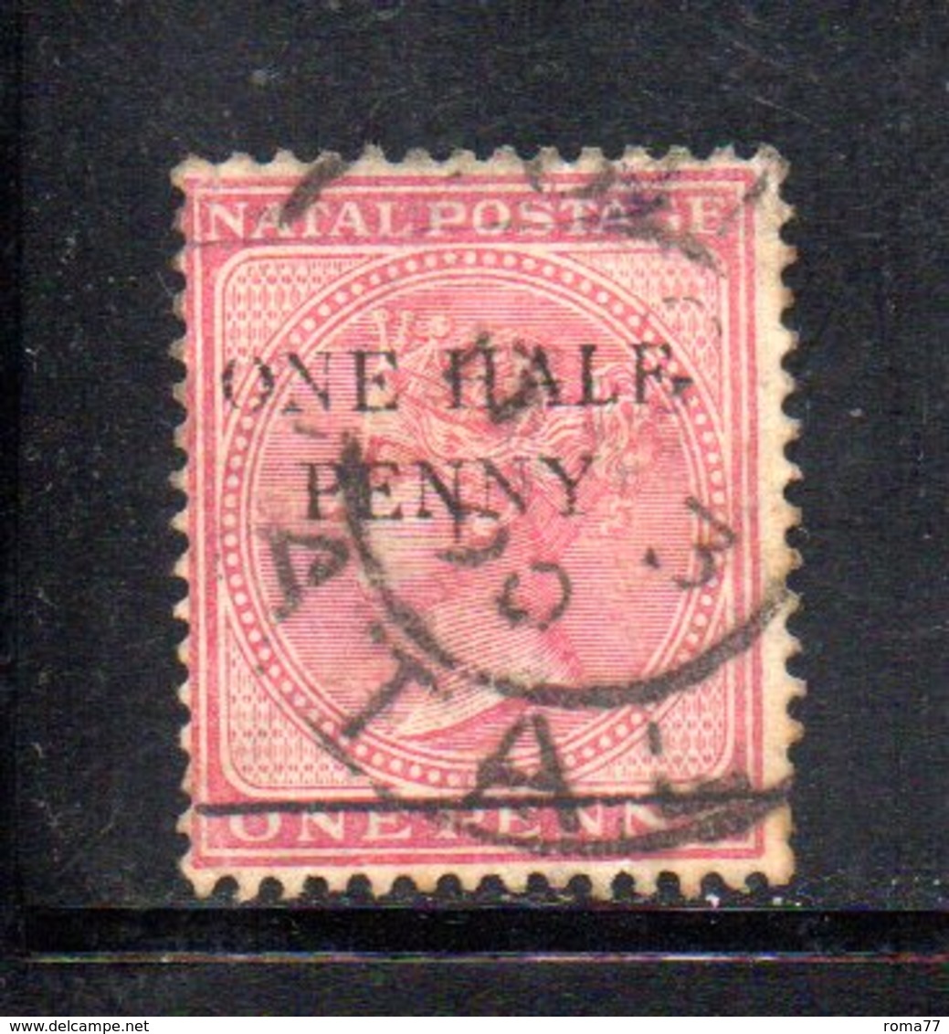 APR281 - NATAL SUD AFRICA  1885 , Yvert N. 51 Usato.  (2380A) . - Natal (1857-1909)