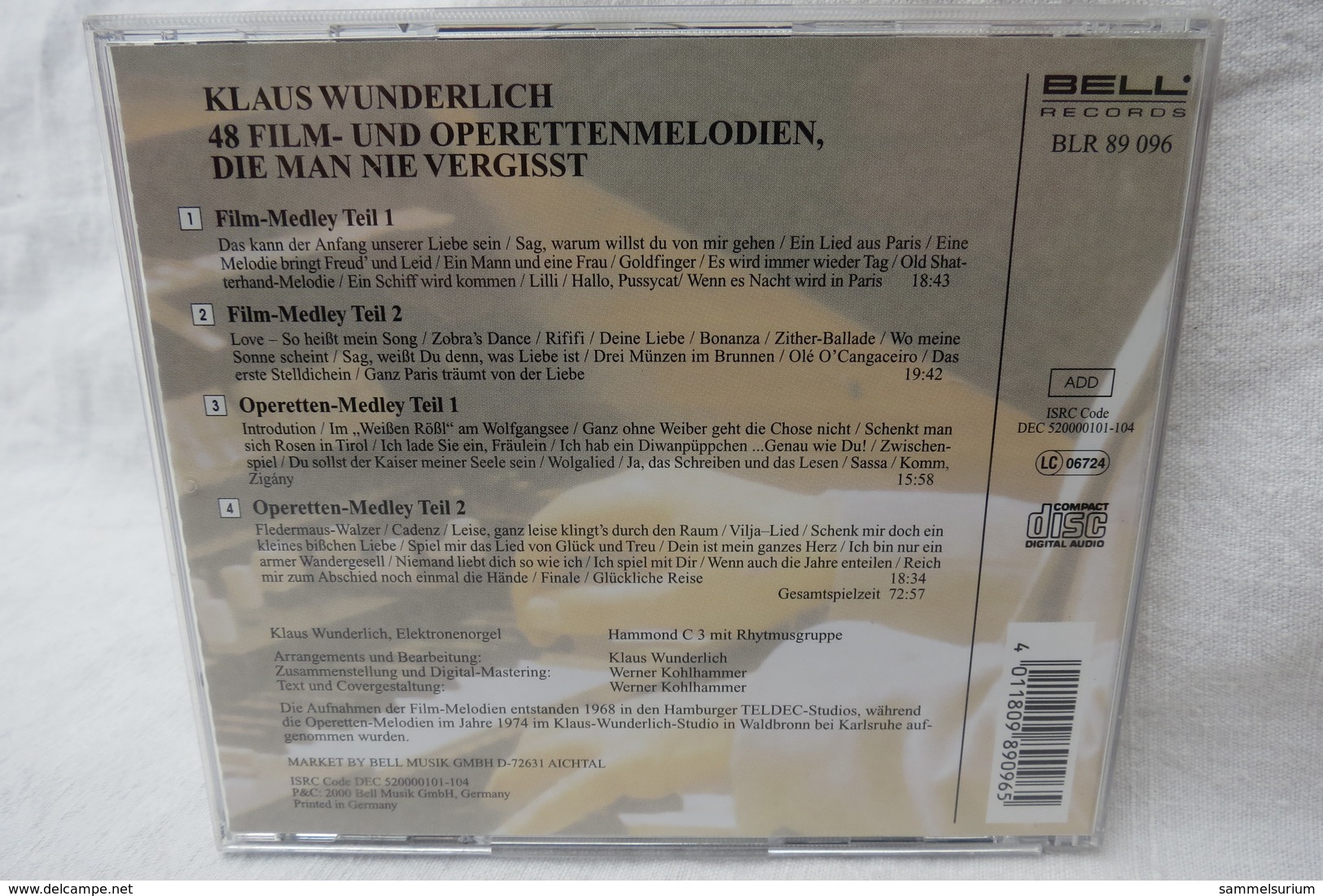 CD "Klaus Wunderlich" 48 Film- Und Operetten-Melodien Die Man Nie Vergisst - Opéra & Opérette
