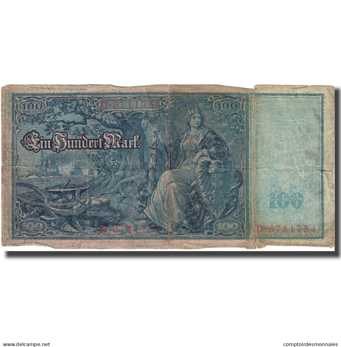 Billet, Allemagne, 100 Mark, 1910, 1910-04-21, KM:42, B - 100 Mark