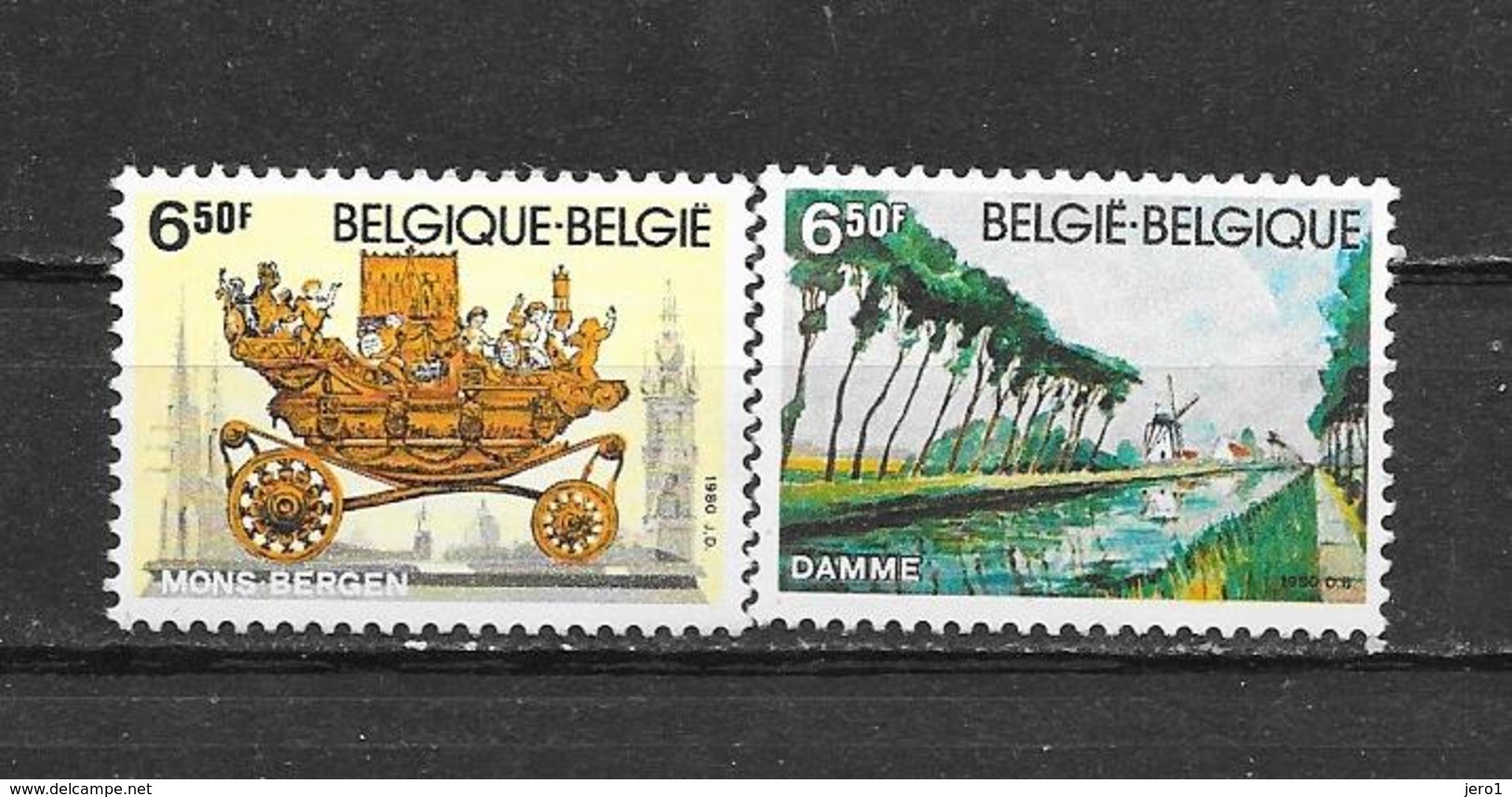 België  1980 Y&T 1976/77 (**) - Unused Stamps