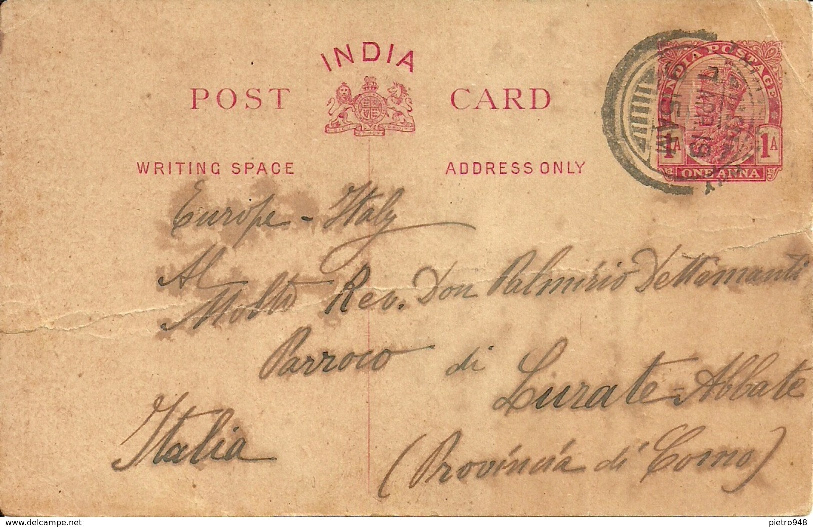 Post Card (India) Carte Postale, Cartolina Postale - India