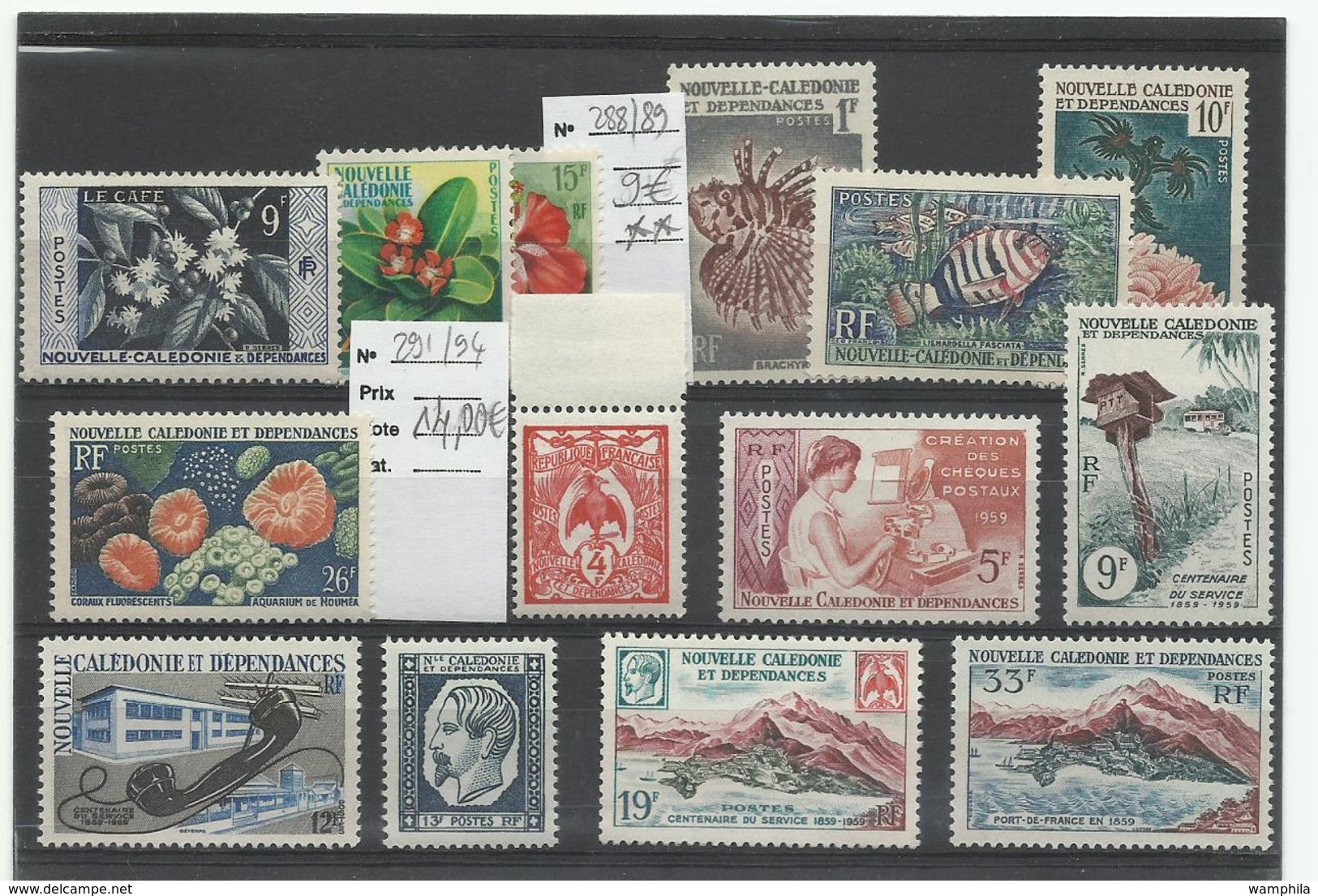 Nlle Calédonie, Lot De Timbres Neufs ** MNH Cote YT 223€20 - Collections, Lots & Séries