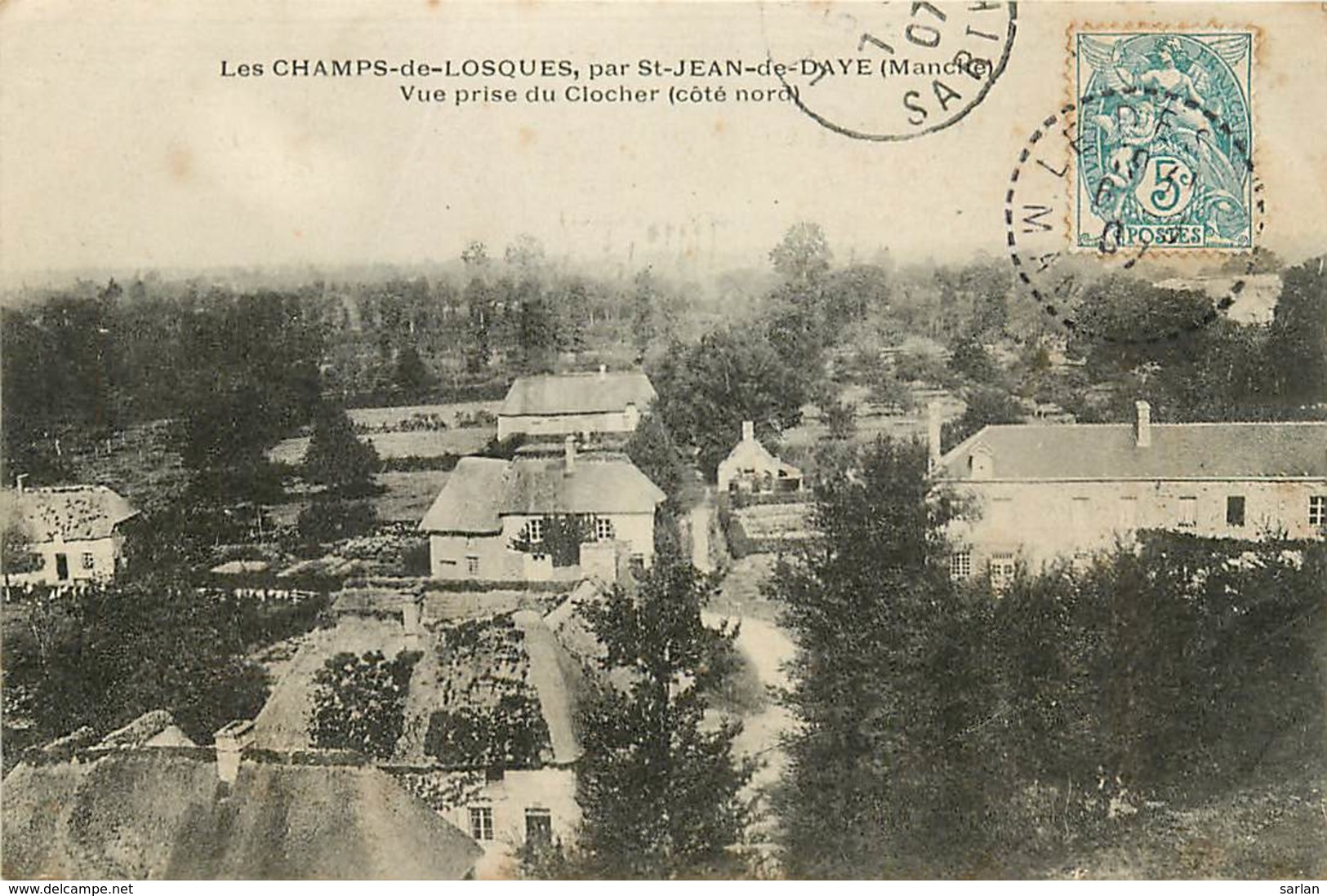 50 , LES-CHAMPS-DE-LOSQUES , Vue Prise Du Clocher , * 420 88 - Autres & Non Classés