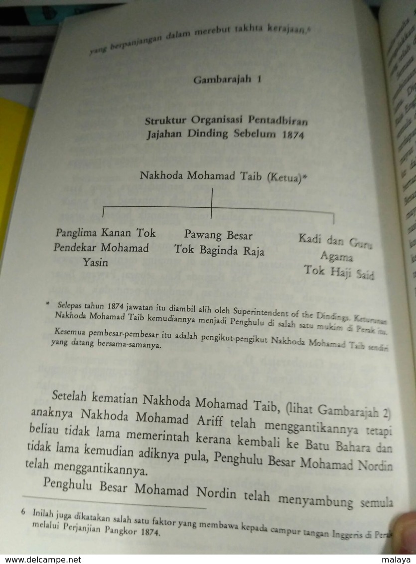 MALAYSIA Malaya A Special Colony "Dinding"/Manjung In Perak Malaya Sultan Royal King Pangkor Treaty 1874 - Old Books