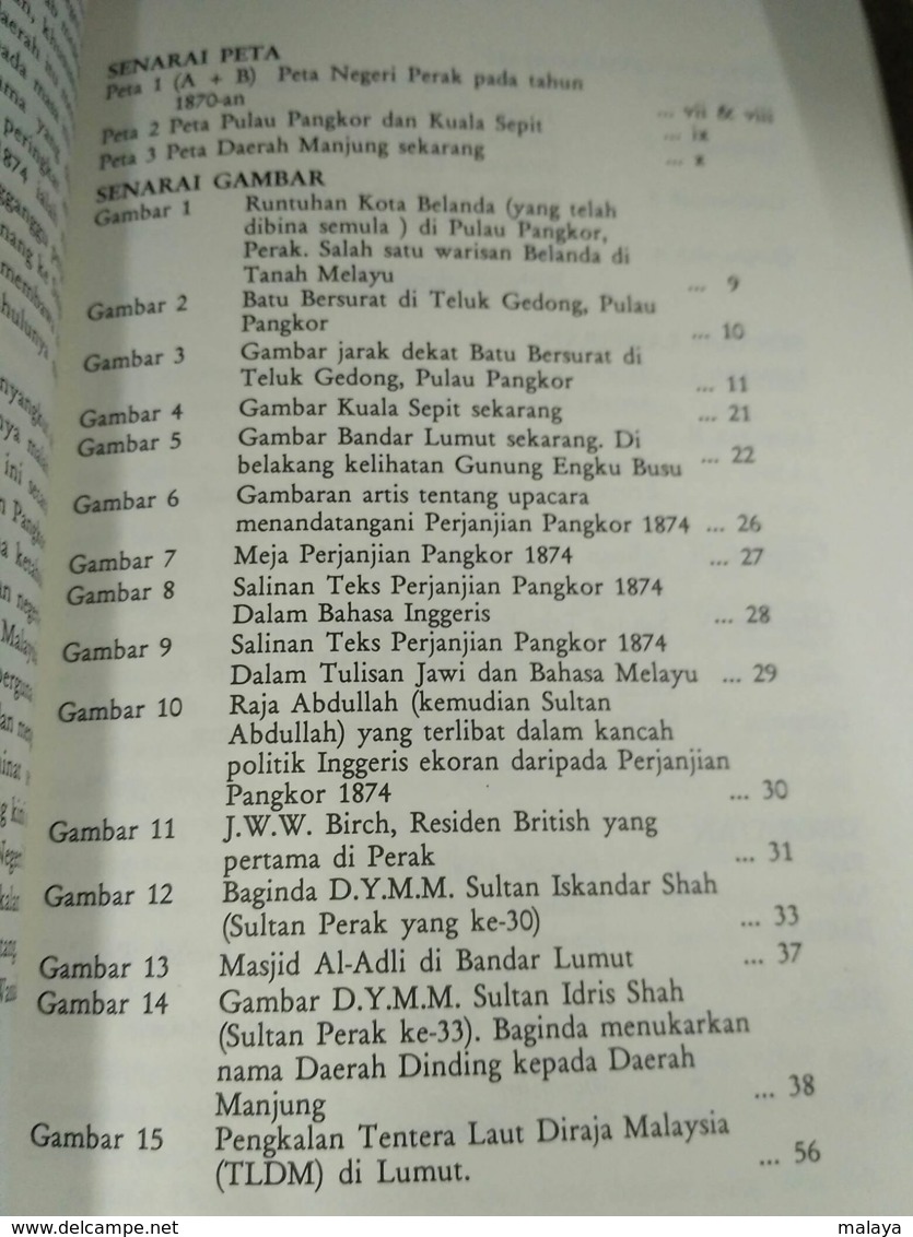 MALAYSIA malaya a special colony "Dinding"/Manjung in Perak Malaya Sultan Royal king Pangkor Treaty 1874