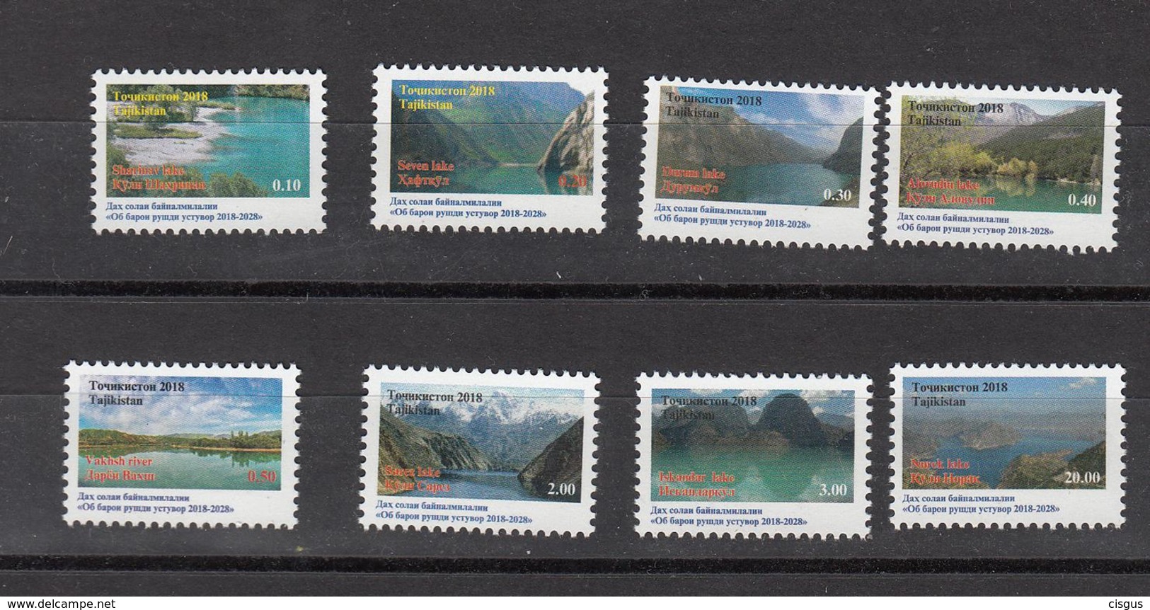 Tajikistan Tadschikistan MNH** 2018 Definitive Issue. Landscapes   Mi 807-14 SALE - Tadschikistan