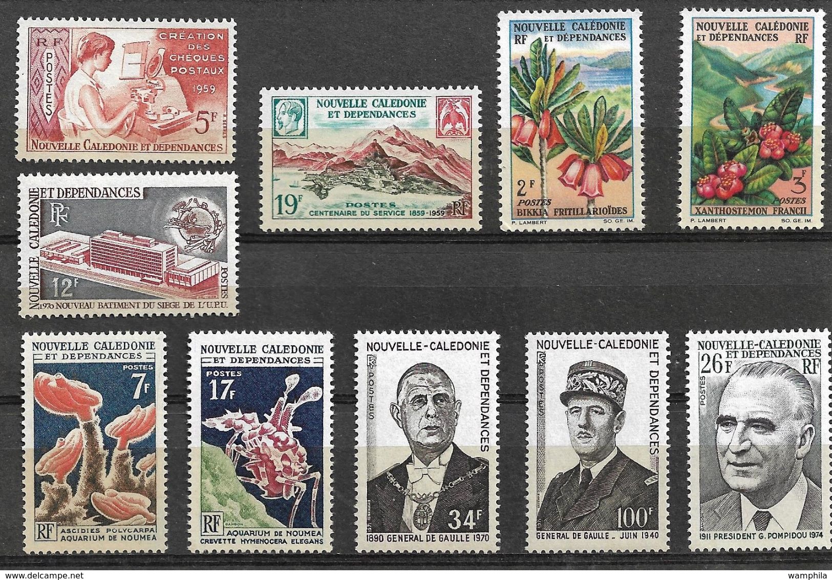 Nlle Calédonie, Lot De Timbres  Neufs ** MNH Cote YT 57.75€ - Verzamelingen & Reeksen