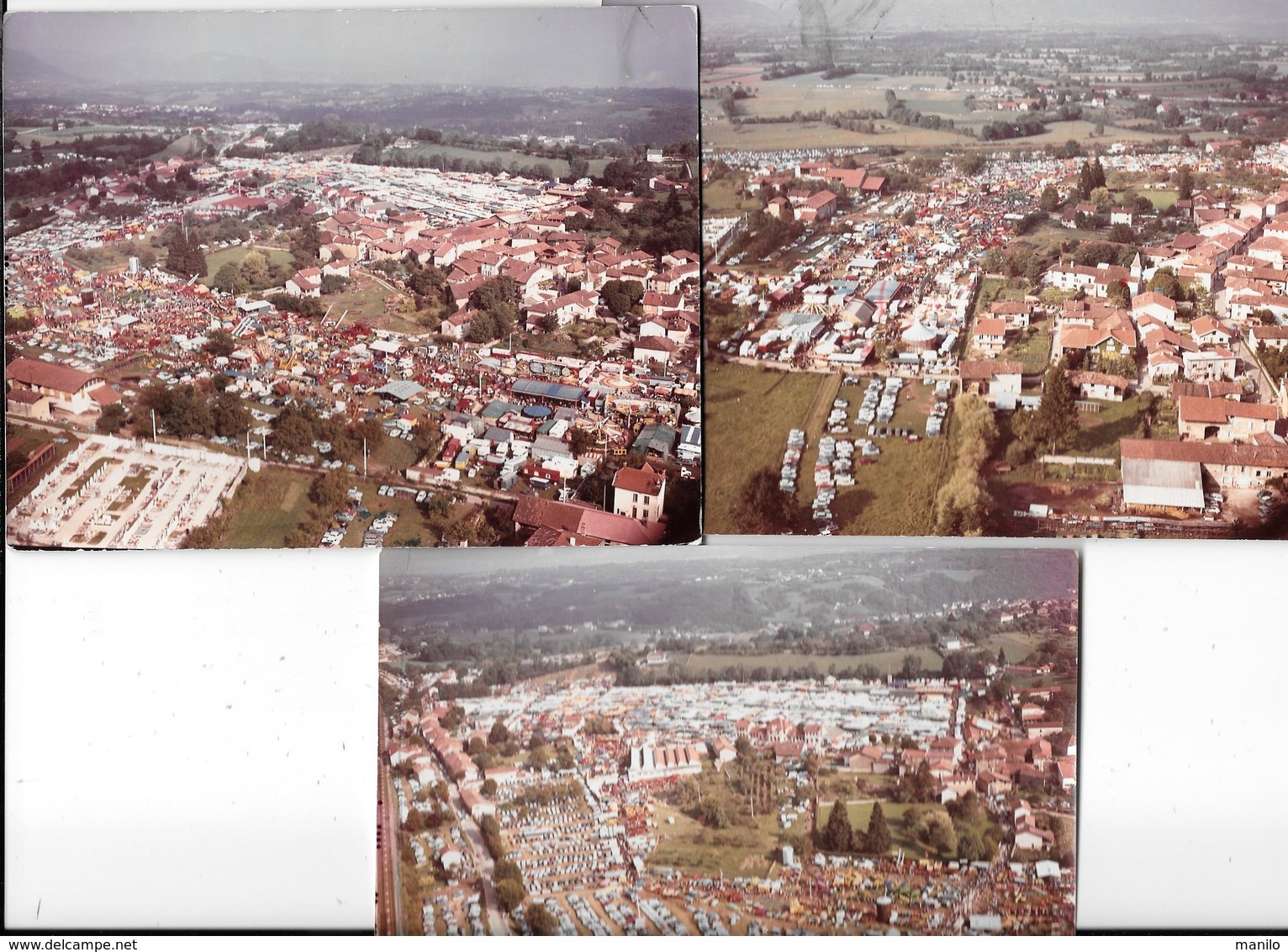 BEAUCROISSANT (ISERE) FOIRE DU 14 SEPTEMBRE 3 Photos Originales Octobre 1967 GOIZET    - COMBIER CIM Imp à Macon - Places