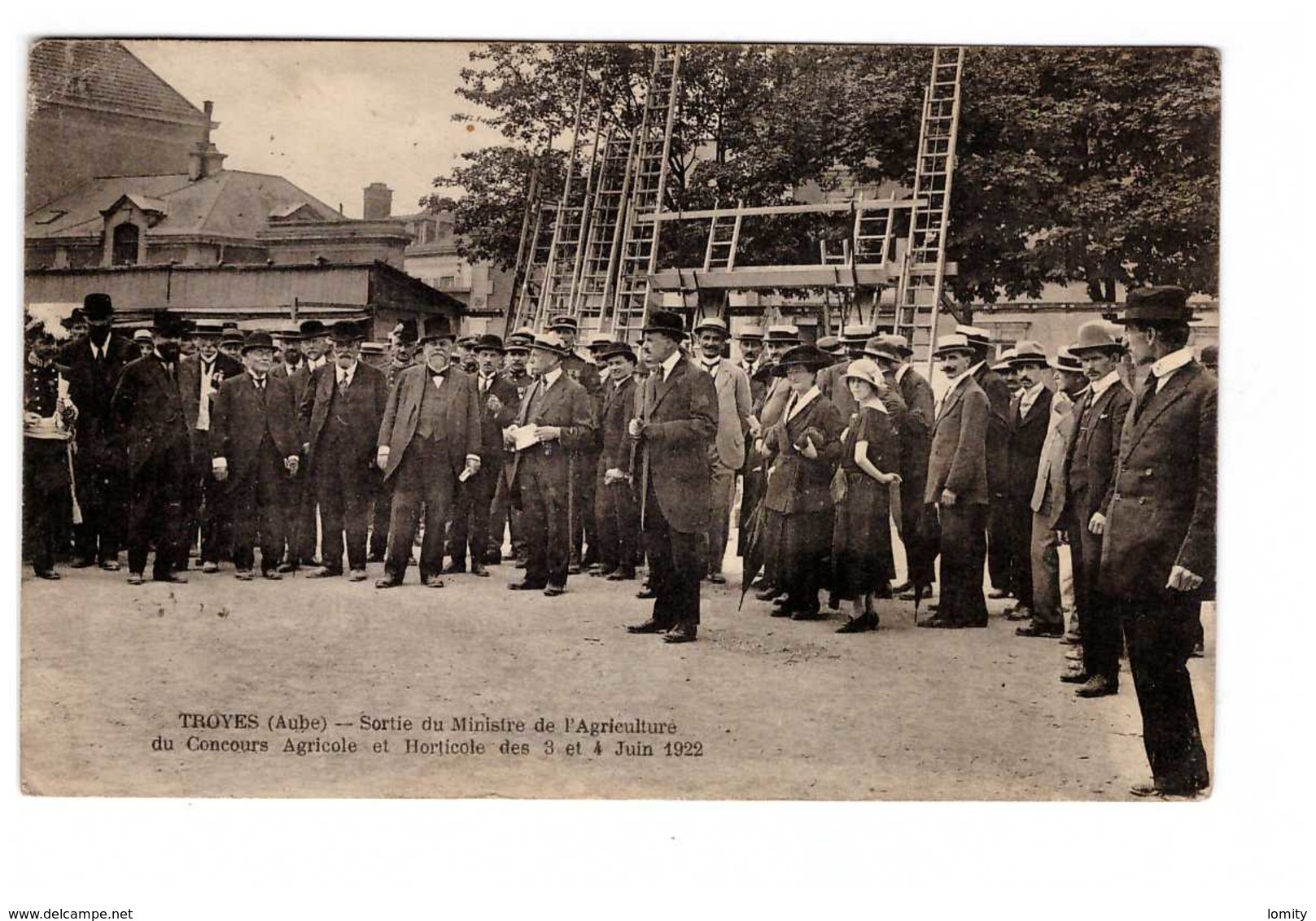 10 Troyes Sortie Du Ministre De L' Agriculture Du Concours Agricole Et Horticole 3 Et 4 Juin 1922 - Troyes