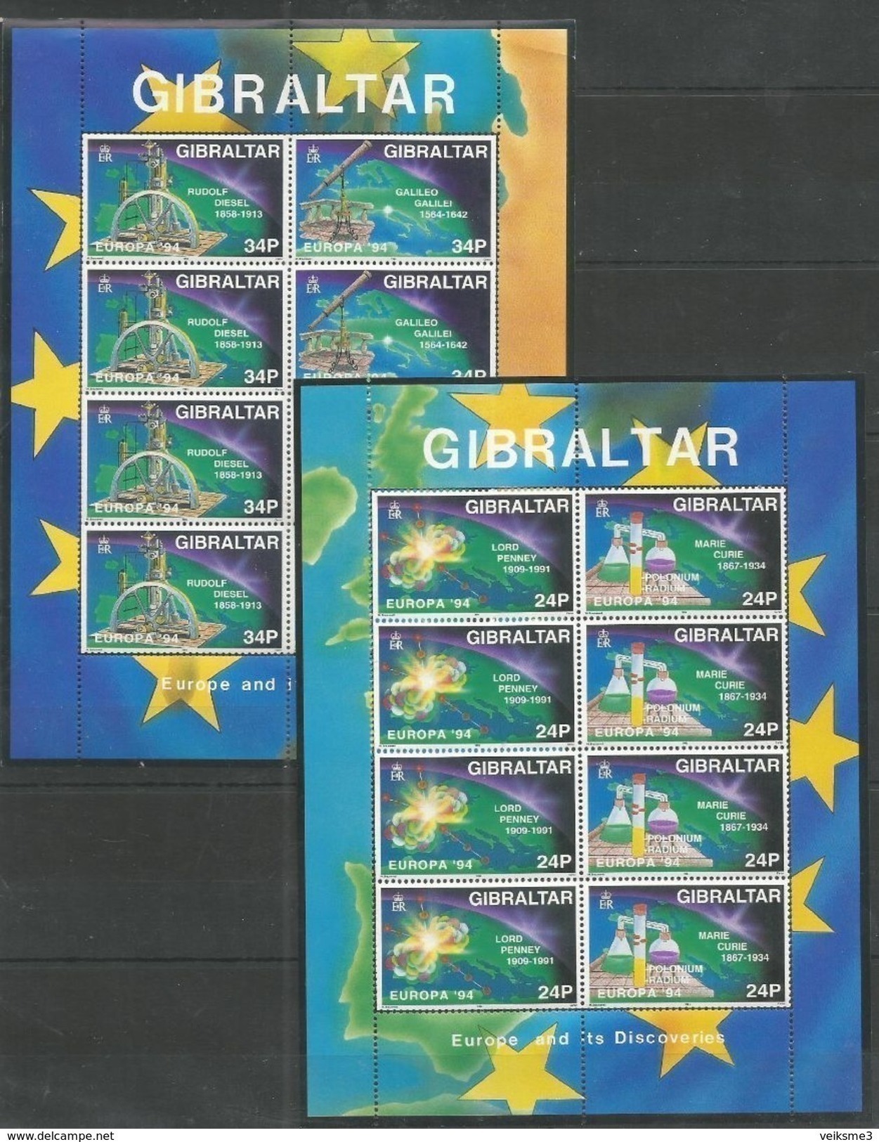 GIBRALTAR - MNH - Europa-CEPT - Space - 1994 - 1994