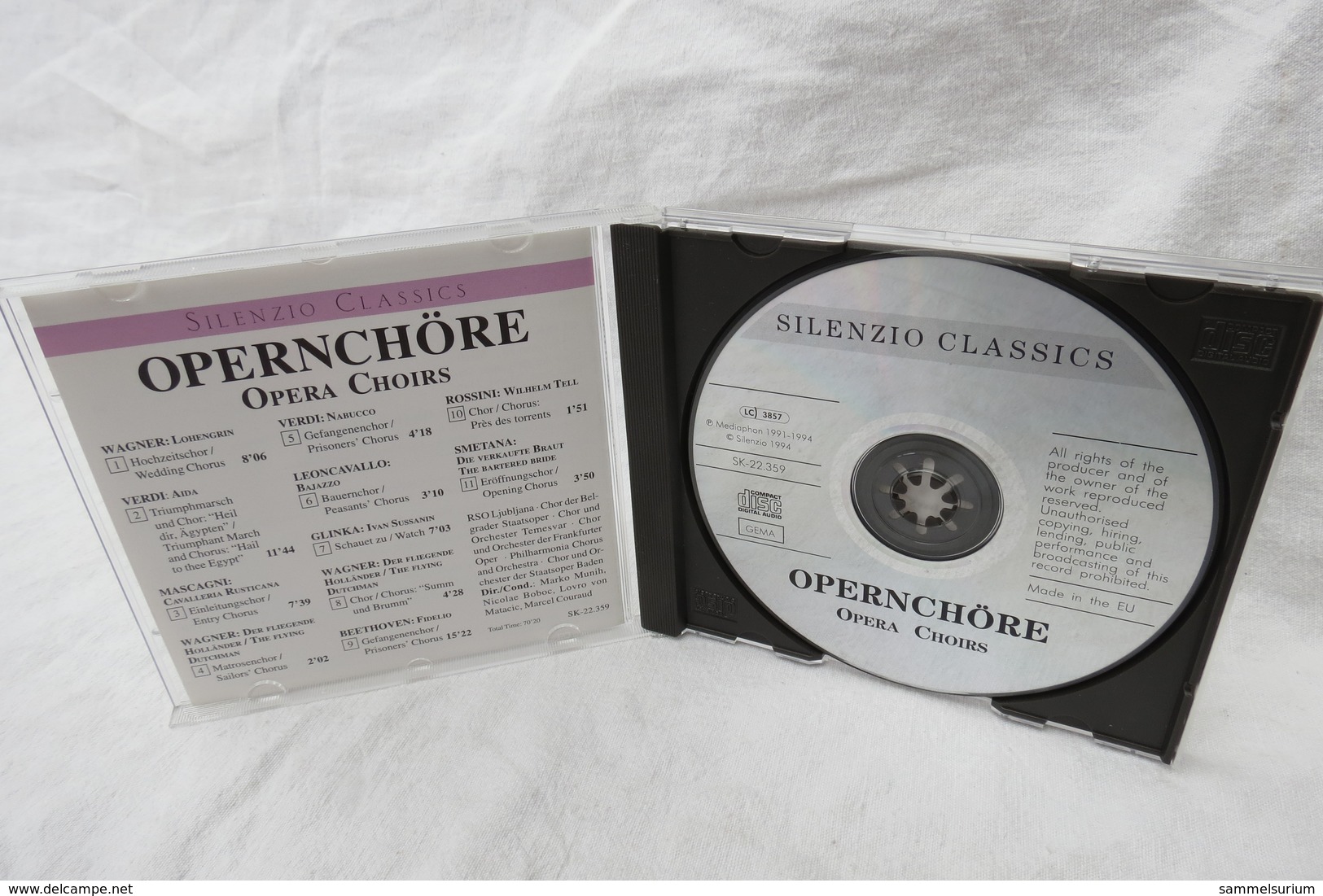 CD "Silenzio Classics" Opernchöre - Opera