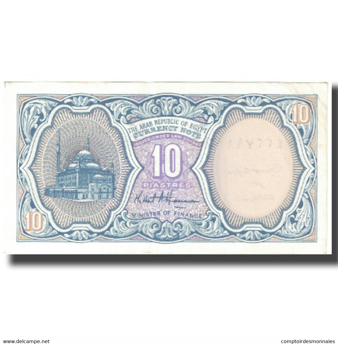 Billet, Égypte, 10 Piastres, KM:189a, SPL - Egipto