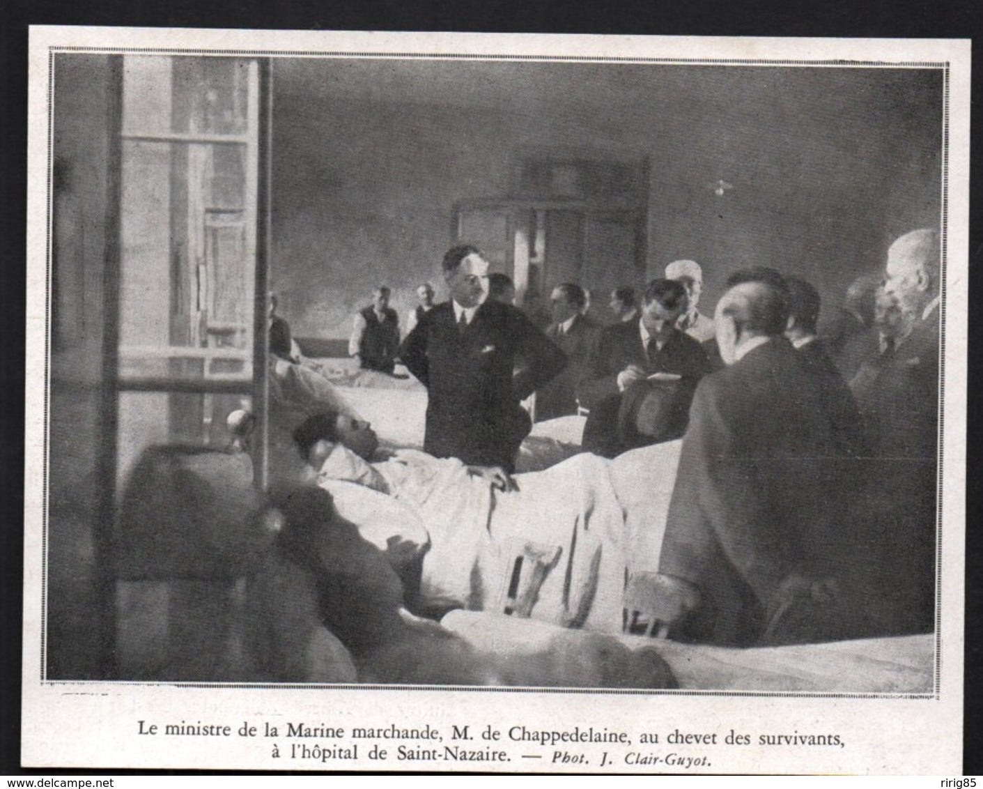 1931 -  SAINT PHILIBERT HOPITAL DE SAINT NAZAIRE MINSITRE  CHAPPEDELAINE  3R270 - Non Classés