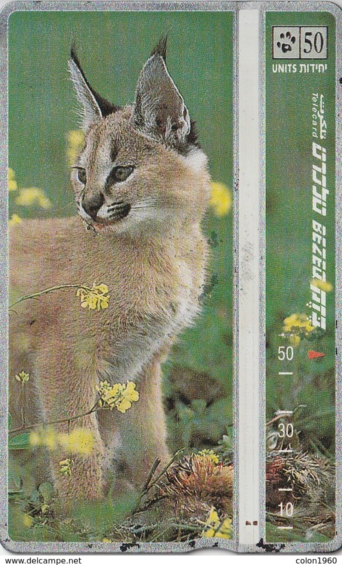 ISRAEL. BZ-176. FAUNA. Desert Dwellers. Caracal. 801G. (112) - Otros & Sin Clasificación