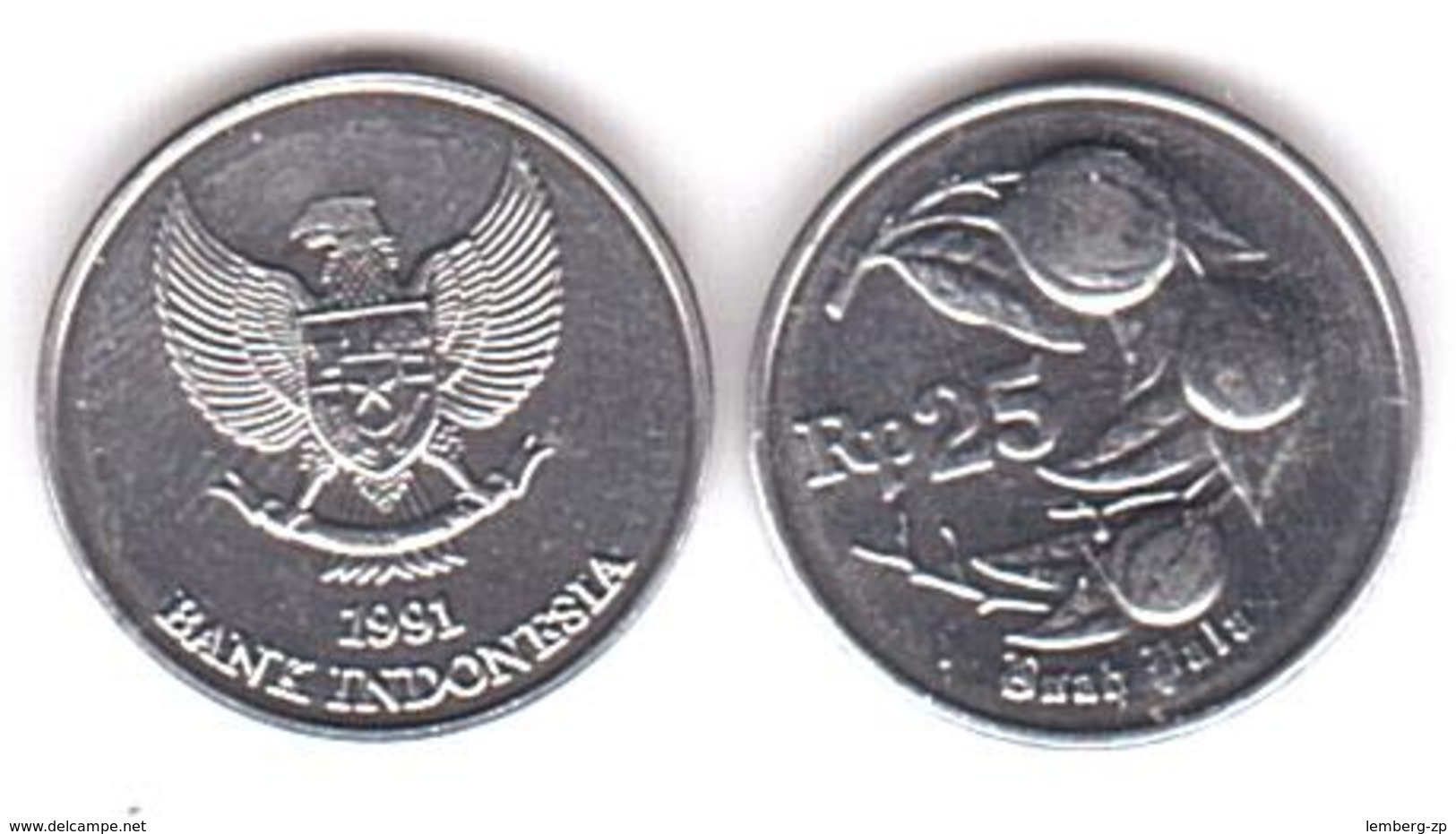 Indonesia - 25 Rupiah 1991 UNC Lemberg-Zp - Indonesia