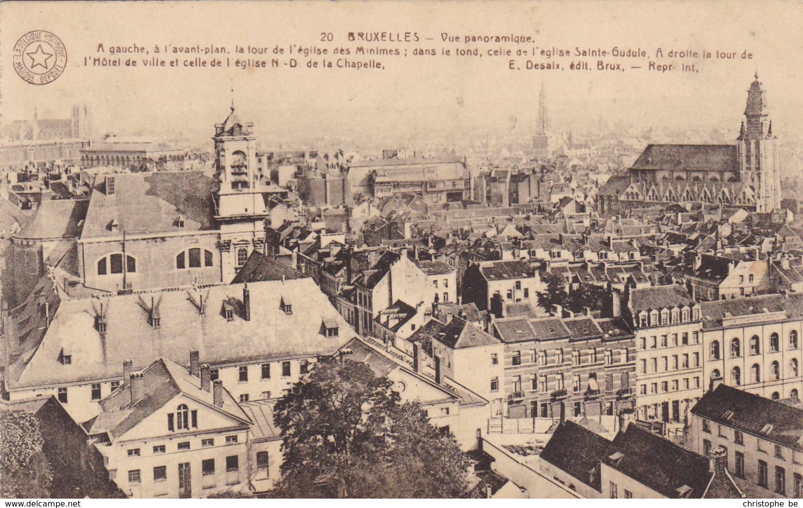 Bruxelles, Brussel, Vue Panoramique (pk58572) - Panoramische Zichten, Meerdere Zichten