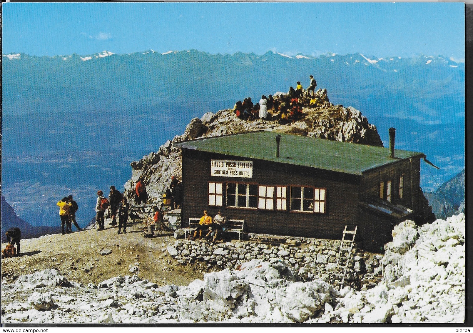 DOLOMITI - GRUPPO DEL CATINACCIO - RIFUGIO PASSO SATNER - TIMBRO DEL RIFUGIO - - Alpinisme