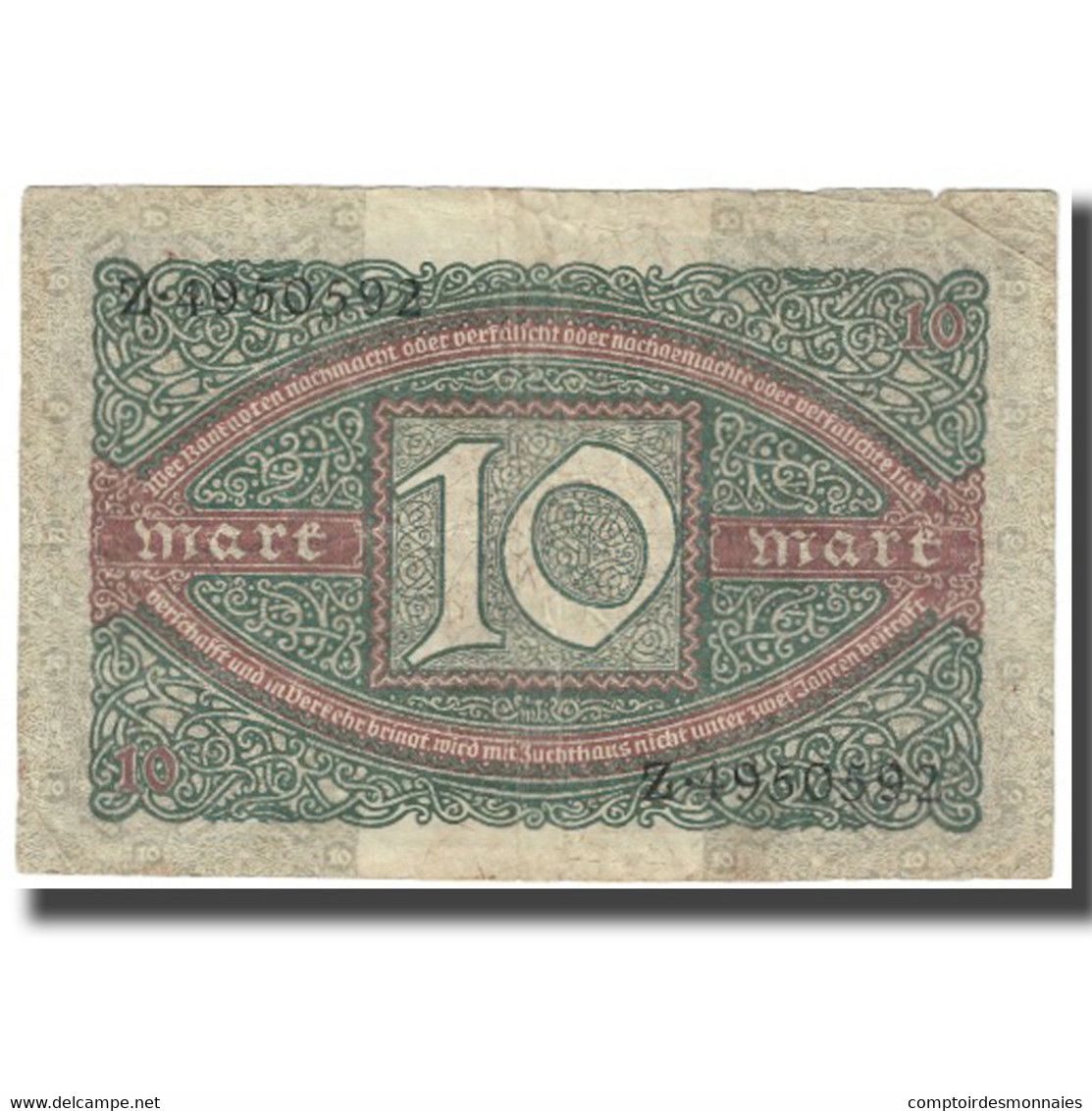 Billet, Allemagne, 10 Mark, 1920, 1920-02-06, KM:67a, TTB - 10 Mark