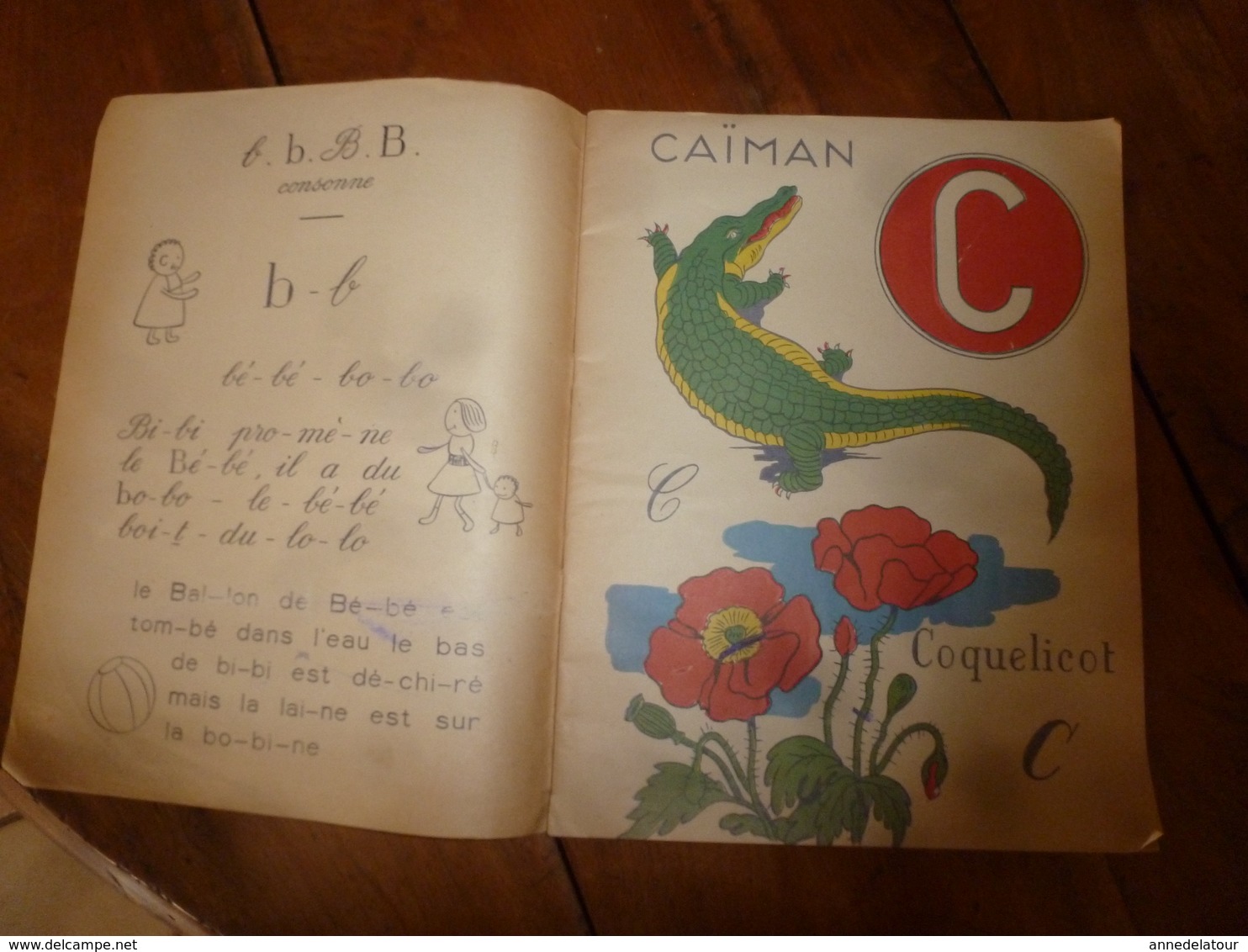 1940 ?   Alphabet Par L'image - A Comme Asperge - B Comme Ballon- C Comme Coquelicot - D Comme Disque- Etc - 6-12 Ans