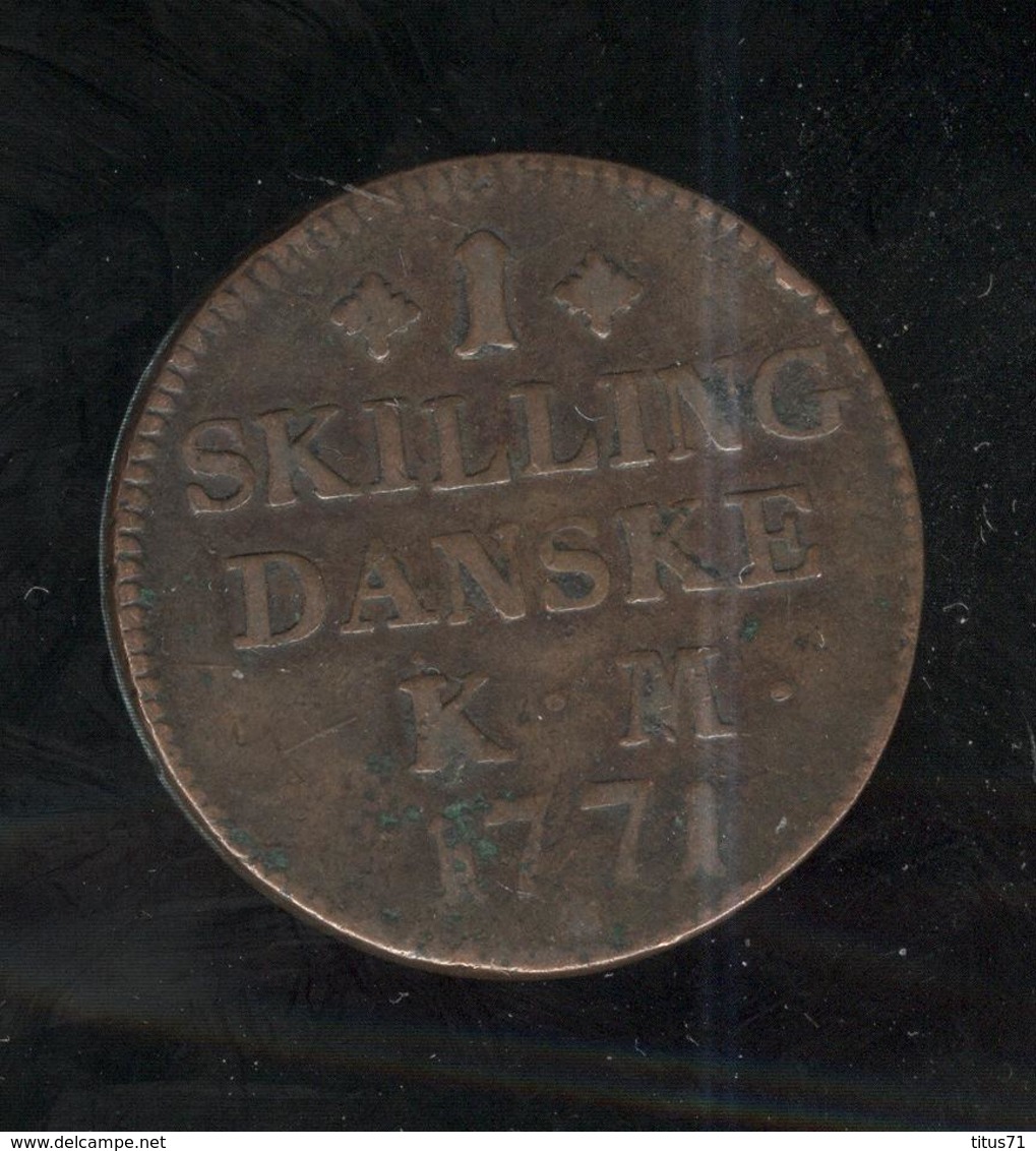 1 Skilling 1771 Danemark - TTB - Lot 2 - Danimarca