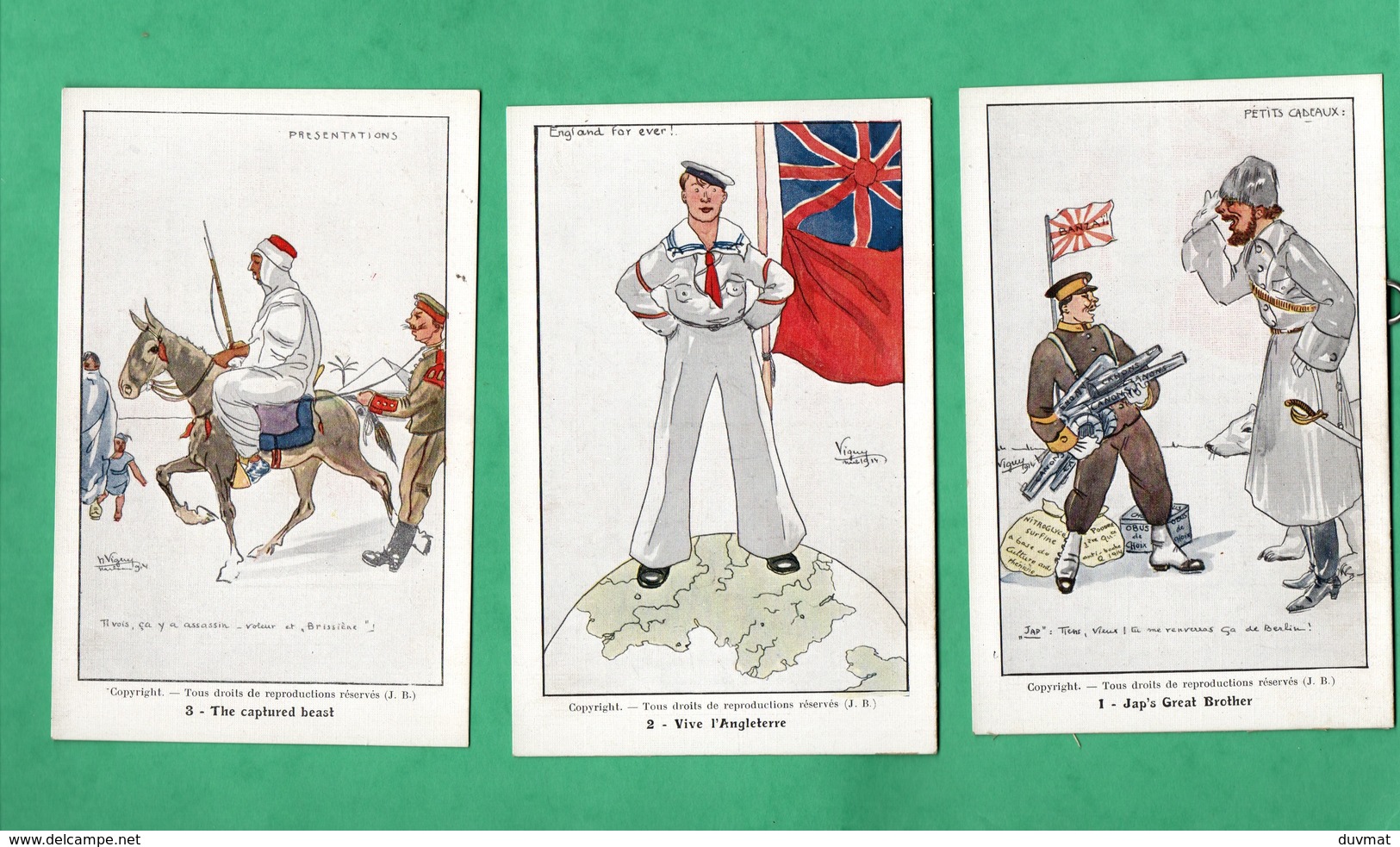 Miltaria Guerre 1914 / 1918 Caricature Lot De 12 Cartes Format 9cm X 14cm Voir 5 Scans - War 1914-18