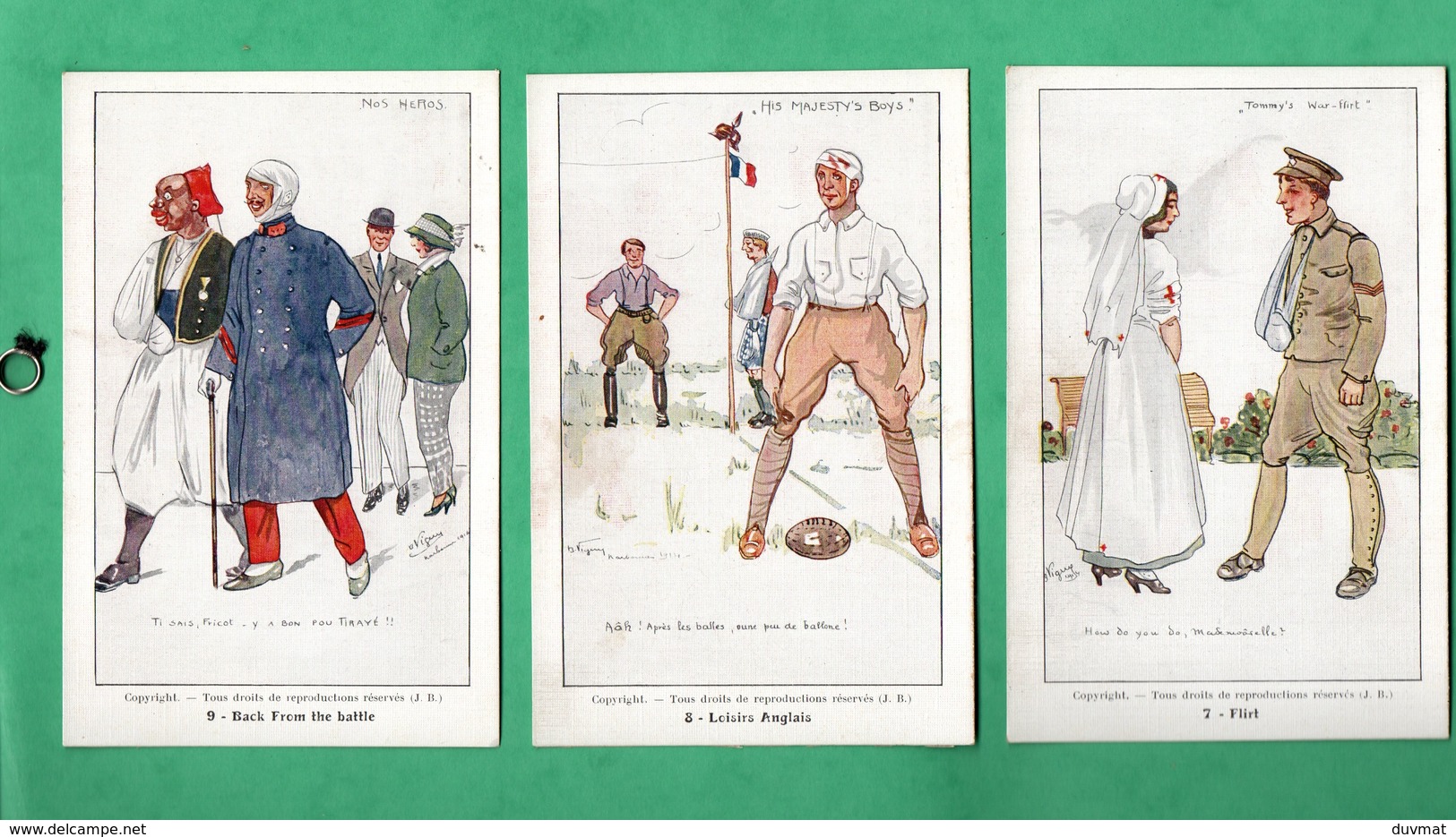 Miltaria Guerre 1914 / 1918 Caricature Lot De 12 Cartes Format 9cm X 14cm Voir 5 Scans - Guerra 1914-18