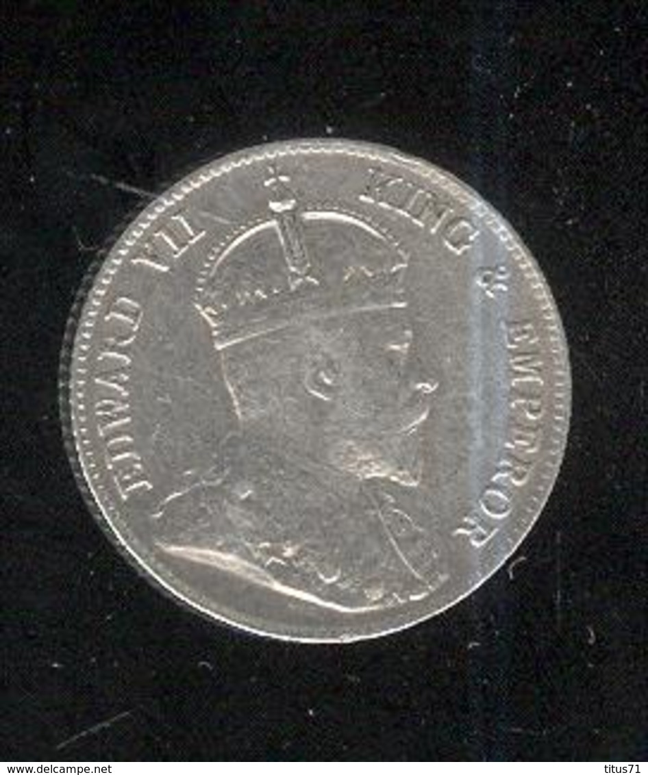 25 Cents Ceylan / Ceylon 1910 - Edouard VII / Edward VII - SUP - Andere - Azië