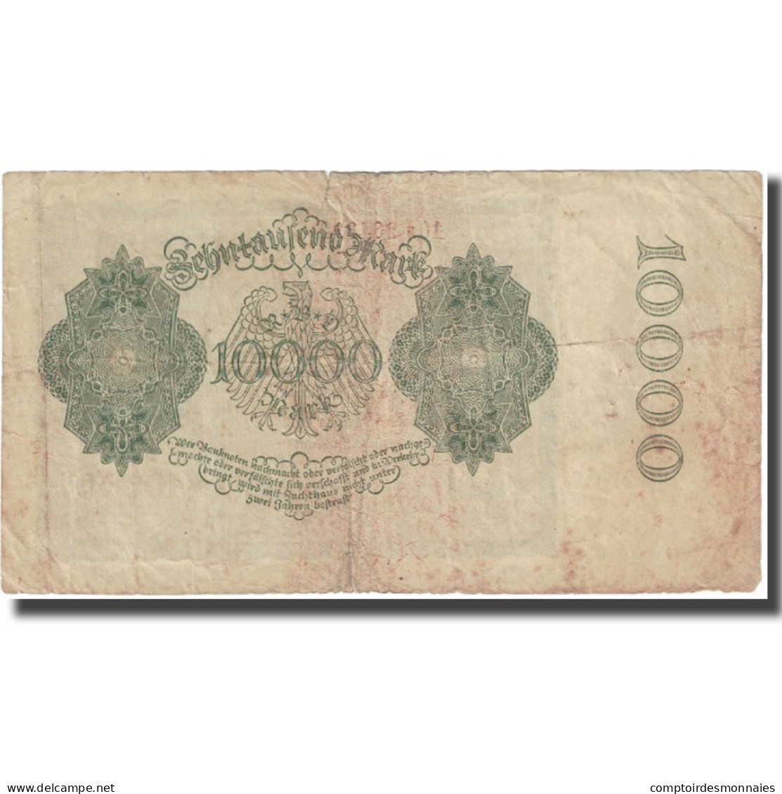Billet, Allemagne, 10,000 Mark, 1922, 1922-01-19, KM:72, TTB - 10000 Mark