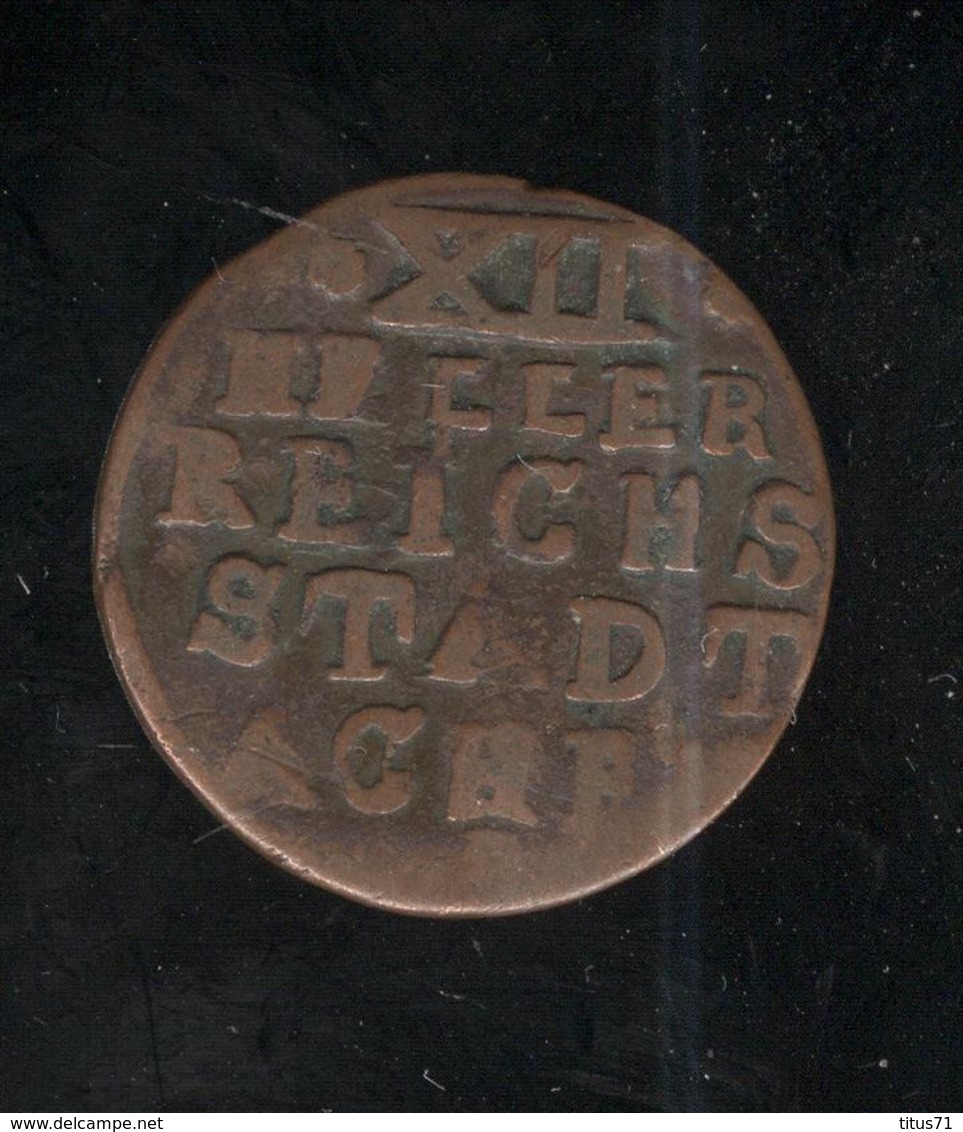 12 Heller Allemagne Ville Libre D' Aix La Chapelle 1794 / Stadt Achen ( Lot 2 ) - Other & Unclassified